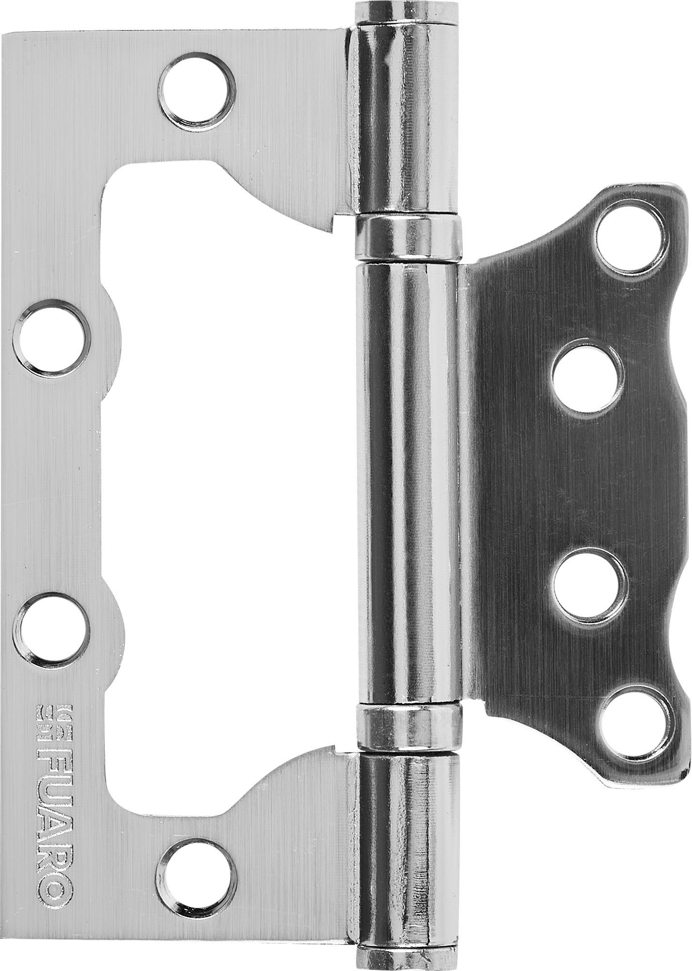 Петля без врезки Fuaro 500-2ВВ 100x75x2.5 мм сталь цвет матовый никель 1 шт.