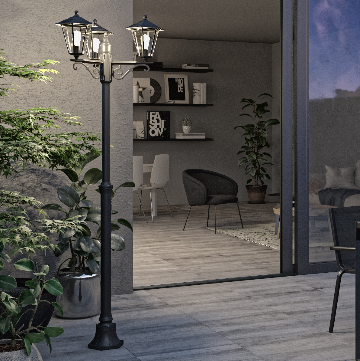 Изображение товара Фонарный столб уличный Inspire Peterburg 200 см