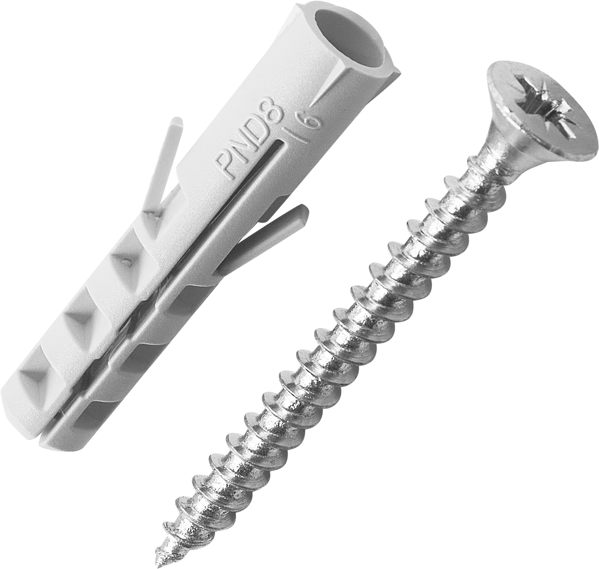 Изображение товара Дюбель потайной Standers PND 8x40 мм с шурупом 5x50 мм нейлон 200 шт.