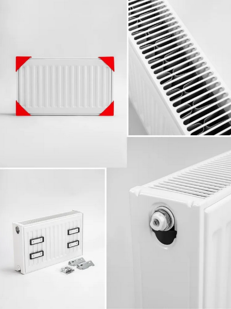 Изображение товара Стальной панельный радиатор Lemax Compact 21 50 см боковое подключение белый