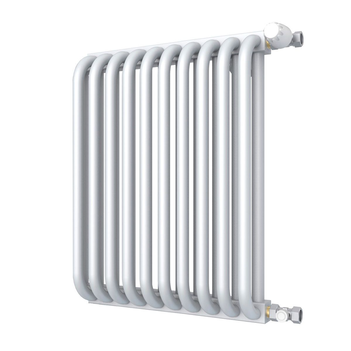 Изображение товара Радиатор Кзто PC 2 500 10 секций боковое подключение сталь белый