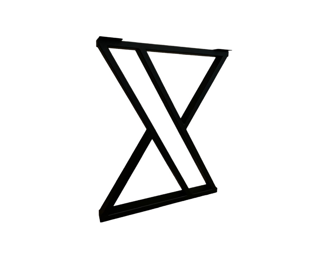 Изображение товара Подстолье для рабочей поверхности 85 см окрашенная сталь цвет черный матовый