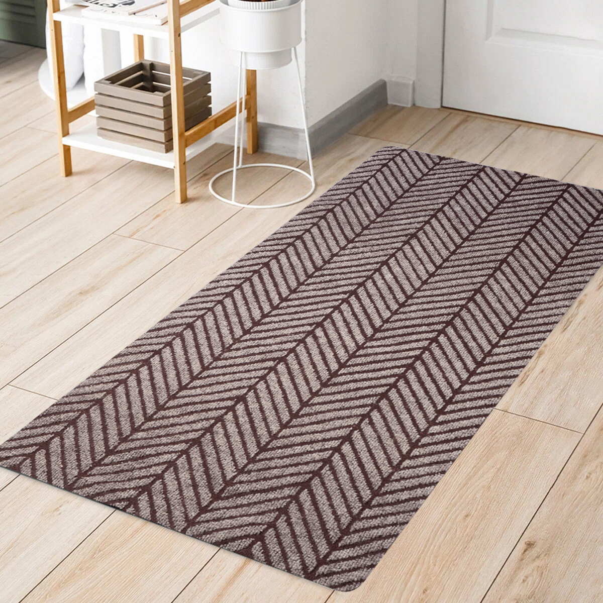 Изображение товара Коврик придверный полиэстер DM12 67x140 см коричневый грязезащитный