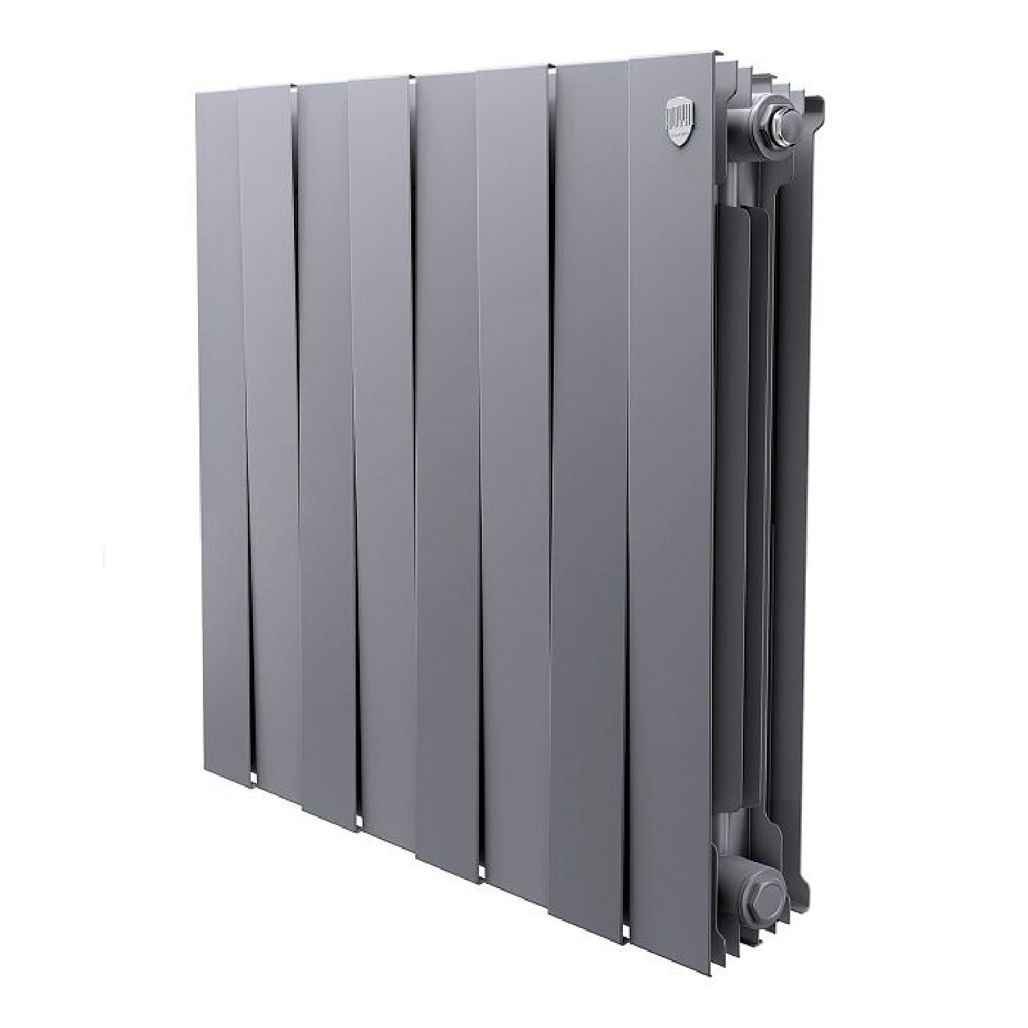 Изображение товара Радиатор водяного отопления Royal thermo PianoForte 8 секций Silver Satin