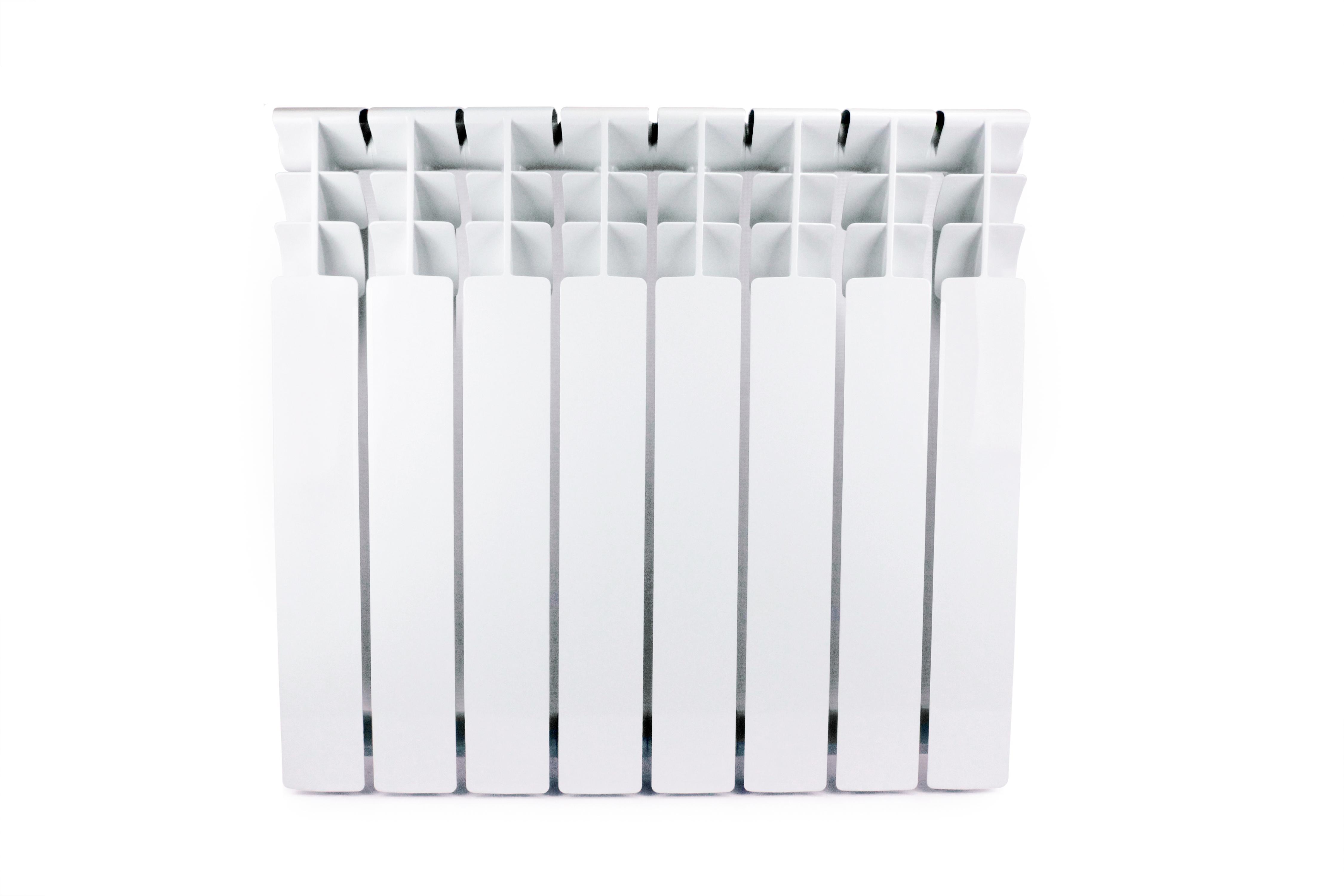 Изображение товара Алюминиевый секционный радиатор KONNER LUX 80/500 6 секций белый для эффективного отопления