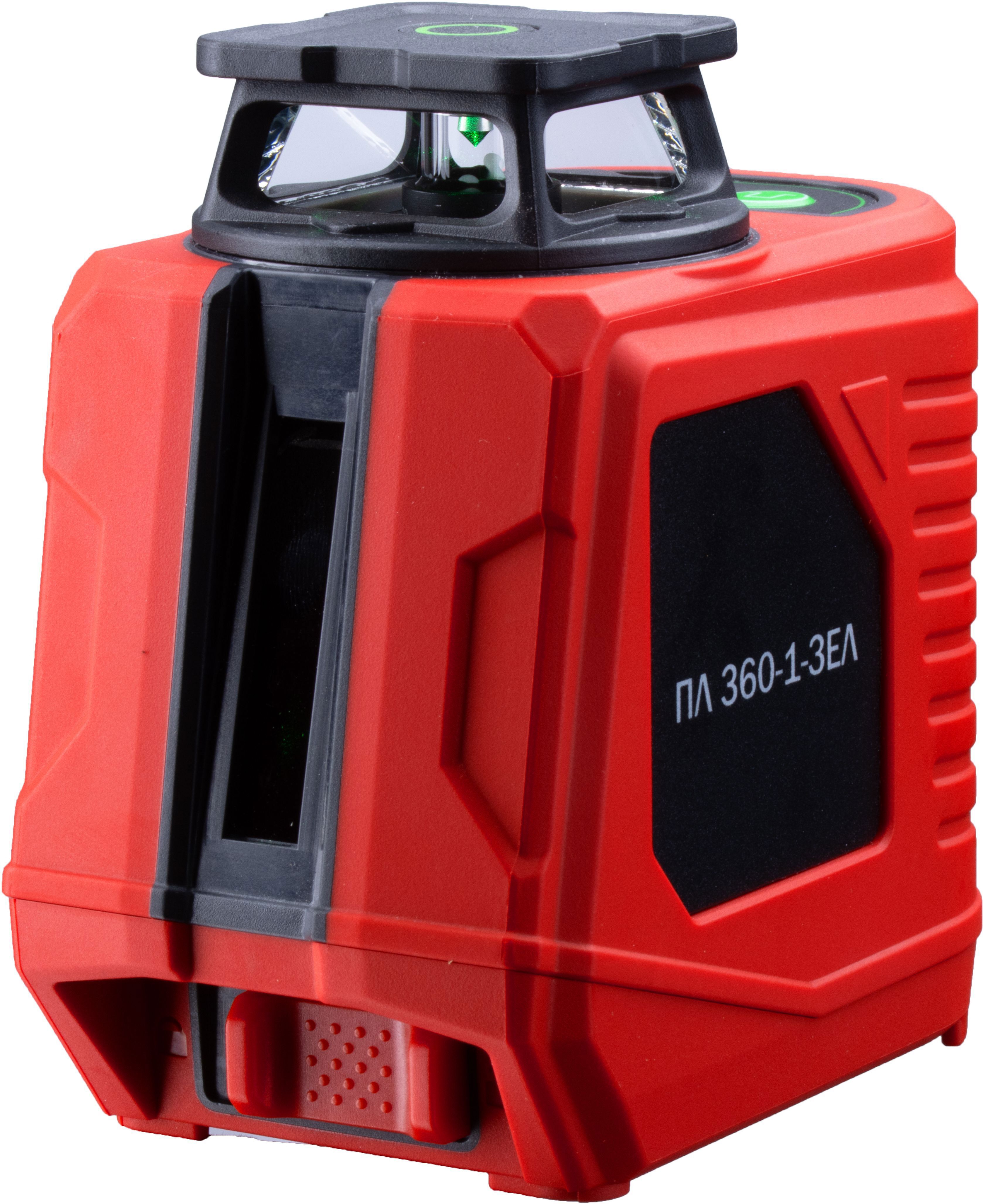 Изображение товара Лазерный нивелир Elitech 360-1-ЗЕЛ с зеленым лучом и дальностью 25 метров