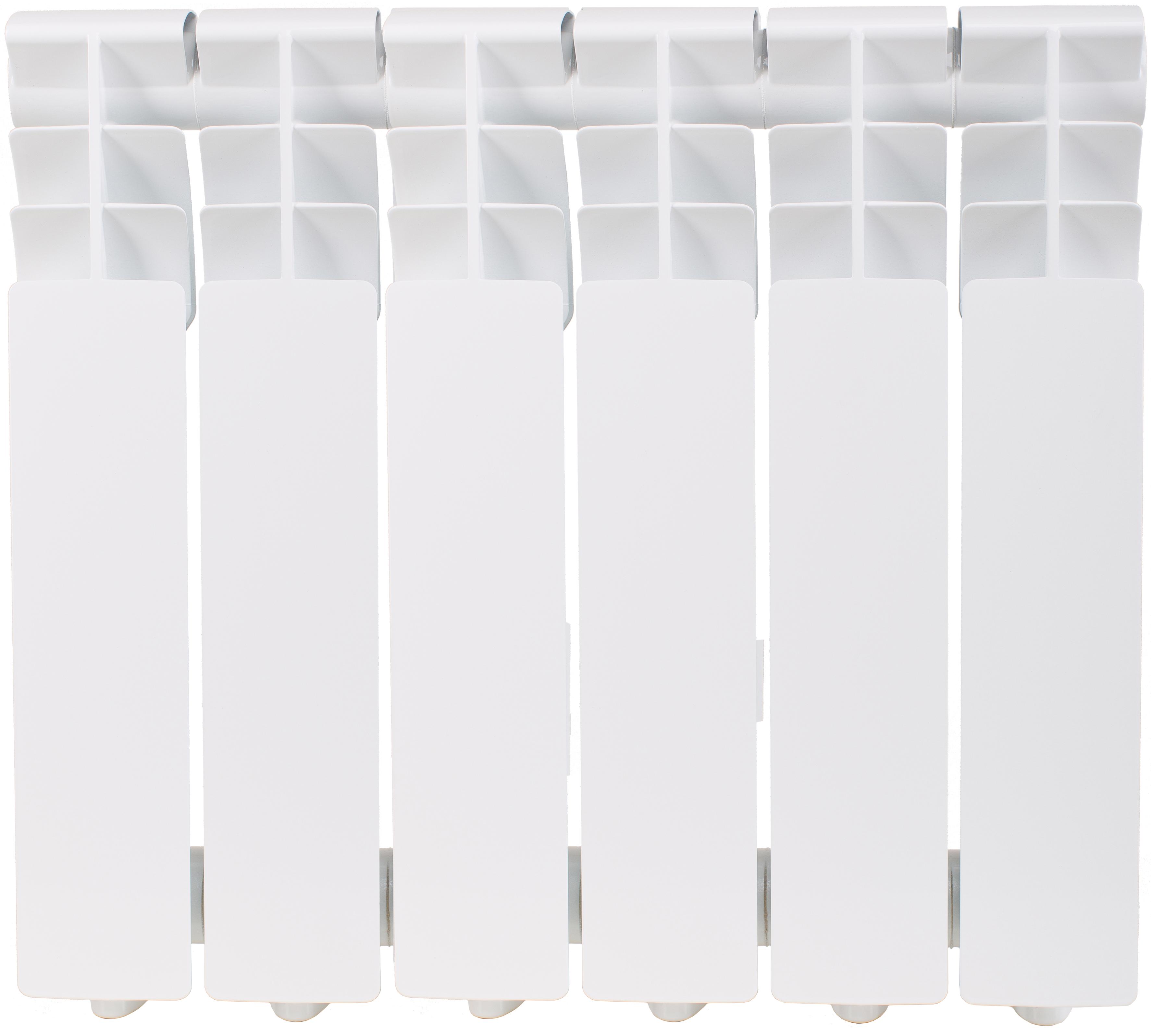 Изображение товара Радиатор секционный Aluminium 350/80 6 секций боковое подключение белый