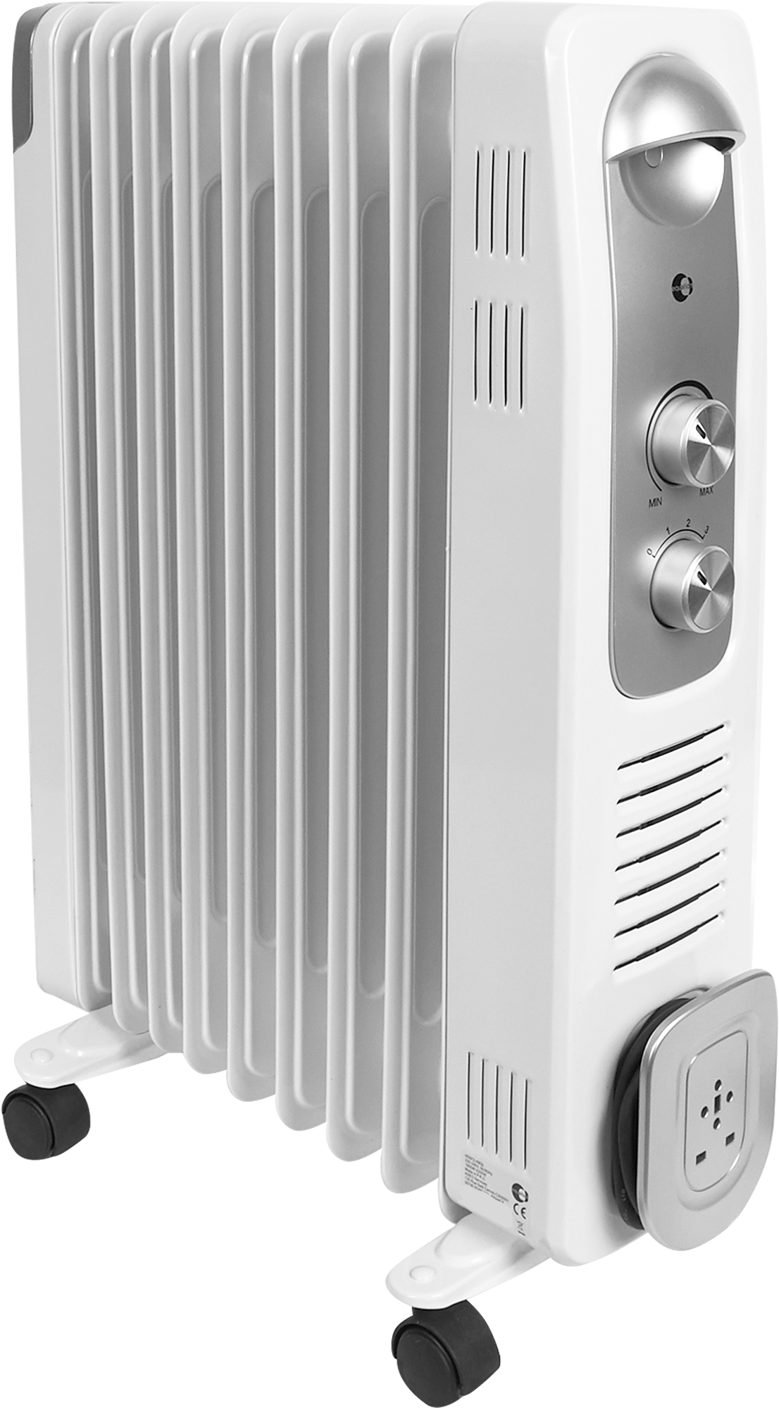 Изображение товара Масляный обогреватель Equation 2000 Вт с механическим термостатом белый