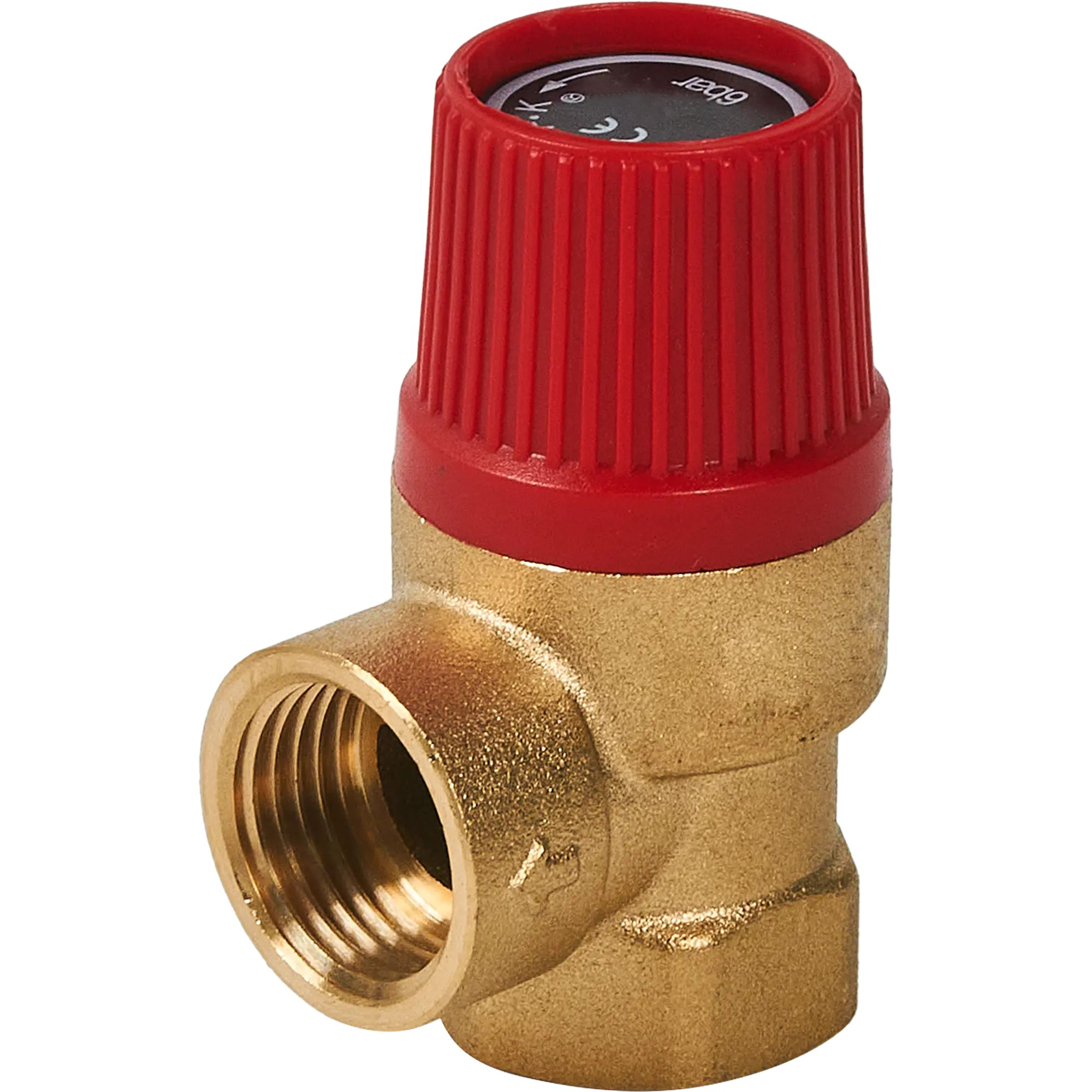 Изображение товара Клапан предохранительный Vaxt 1/2 на 6 атмосфер латунь Россия