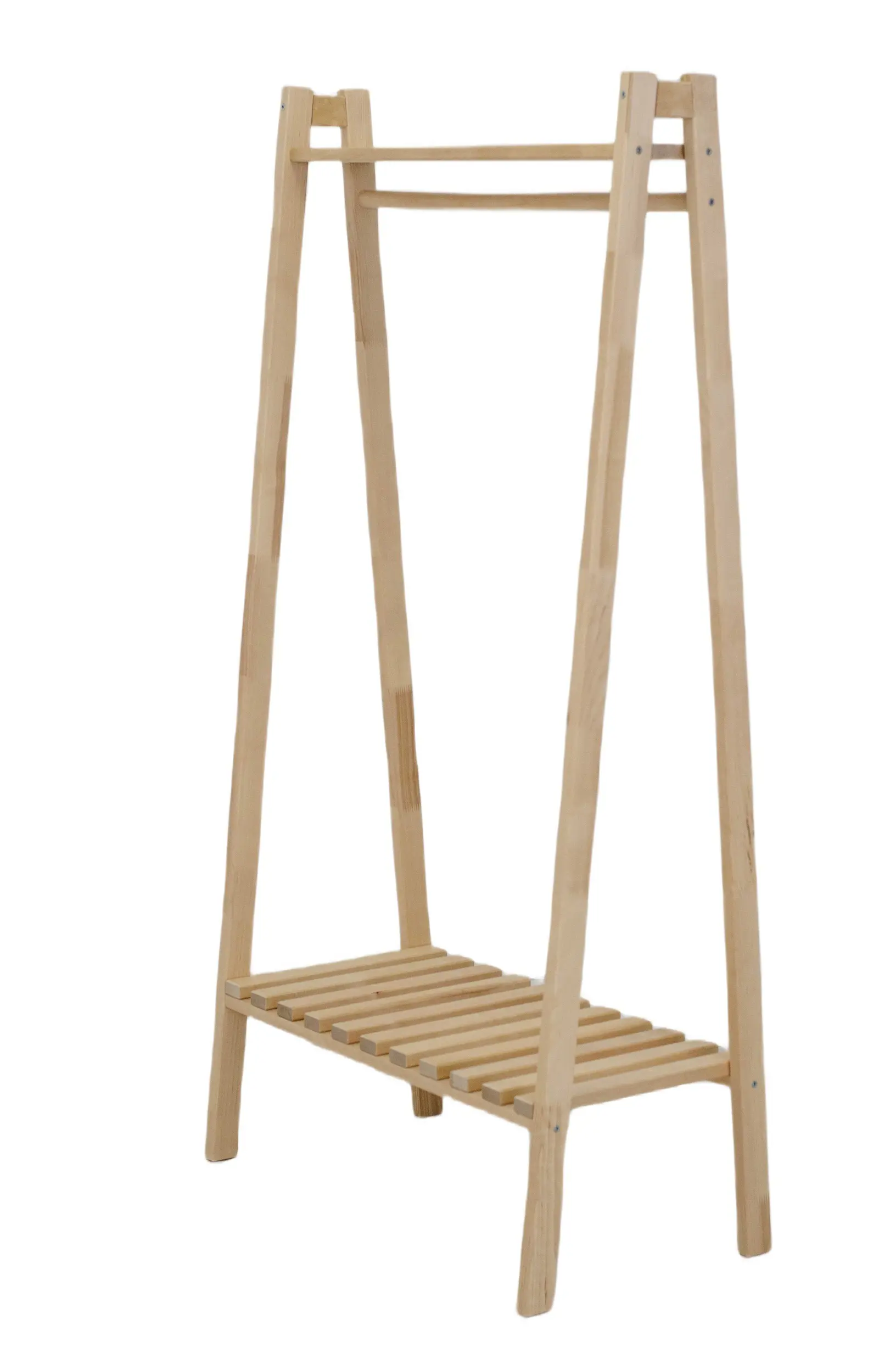 Вешалка напольная 80x157x40.5 см дерево цвет бежевый/черный