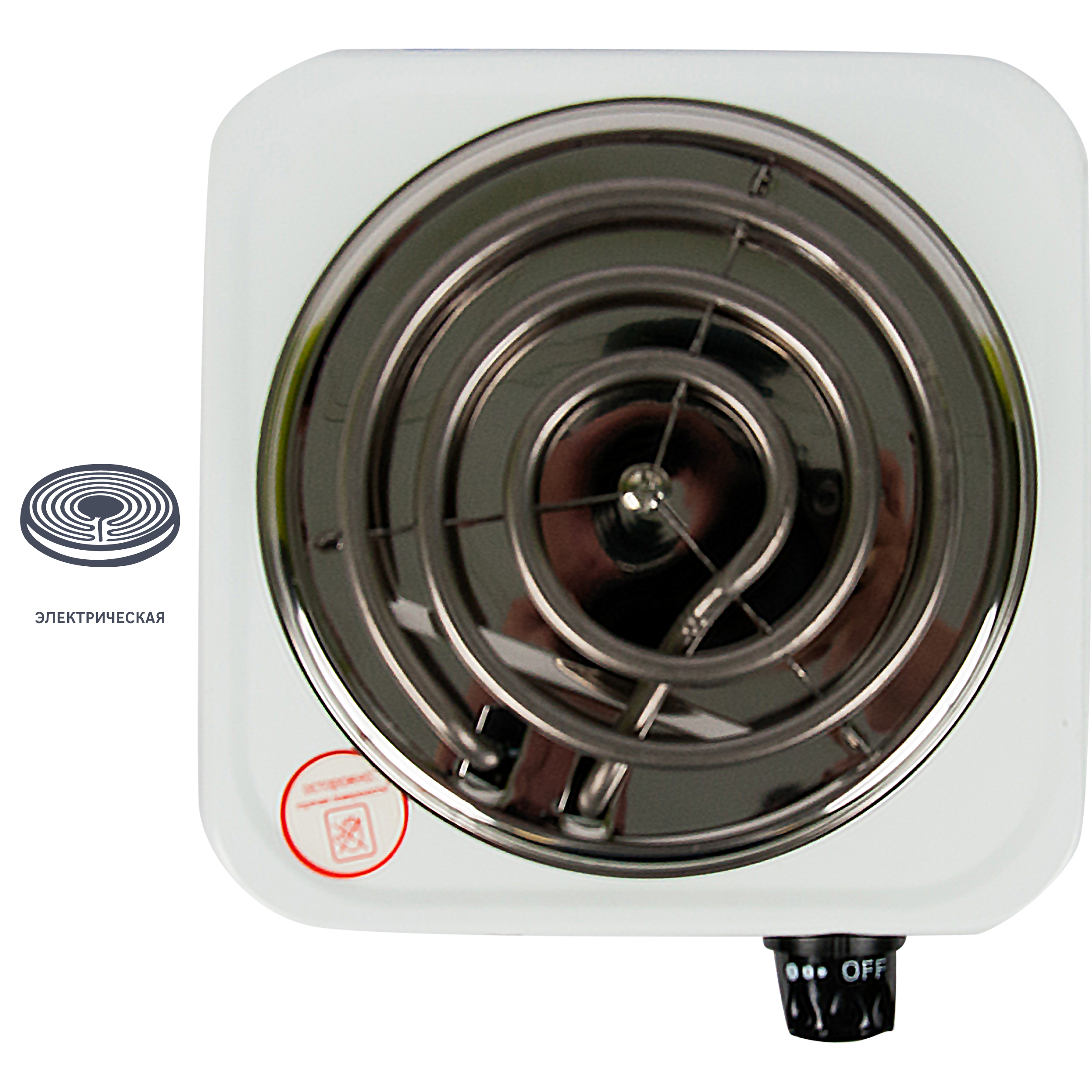 Изображение товара Электрическая настольная плита ORE СВ30 21 см 1 конфорка белая