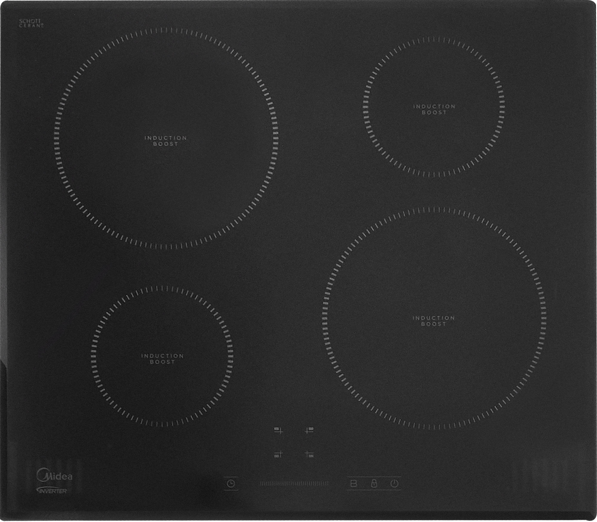 Изображение товара Индукционная варочная панель Midea MIH64721F 59 см 4 конфорки цвет черный