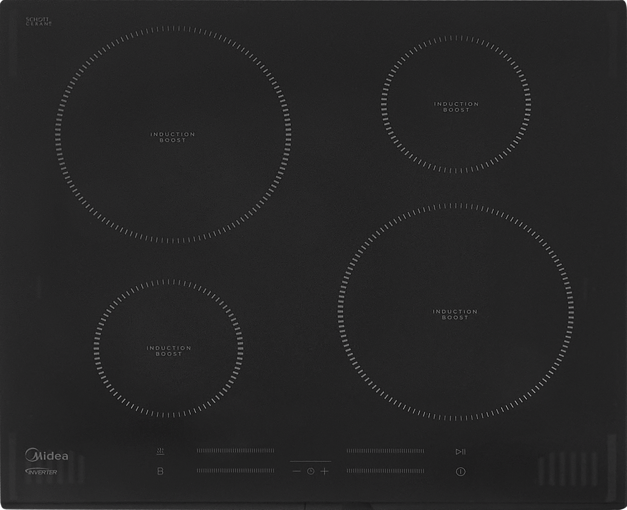 Изображение товара Индукционная варочная панель Midea MIH65742F 59 см 4 конфорки черная