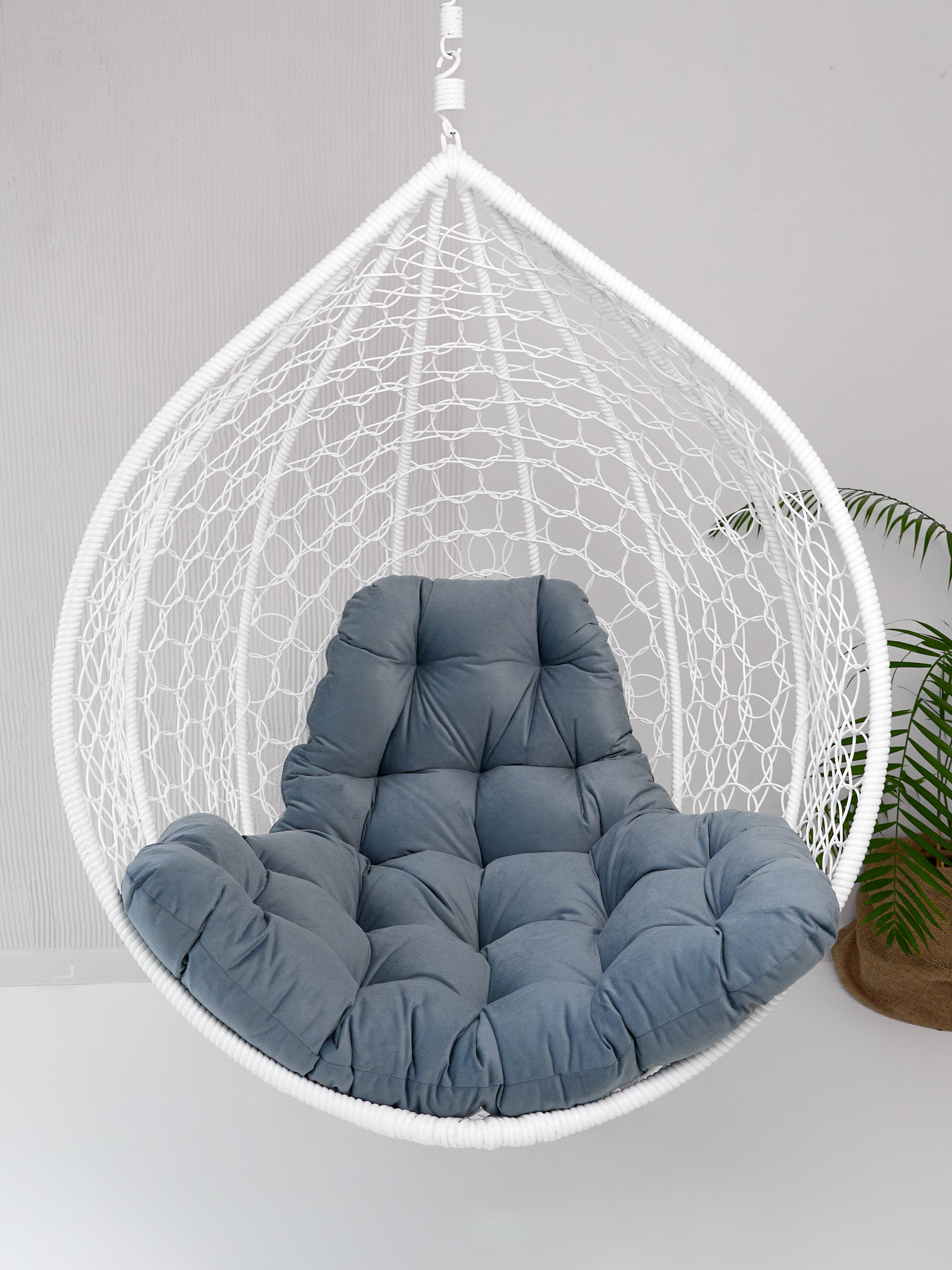 Изображение товара Матрас для качелей Everena Trapeze Grey-Blue1 115x120 см подушка для кресла