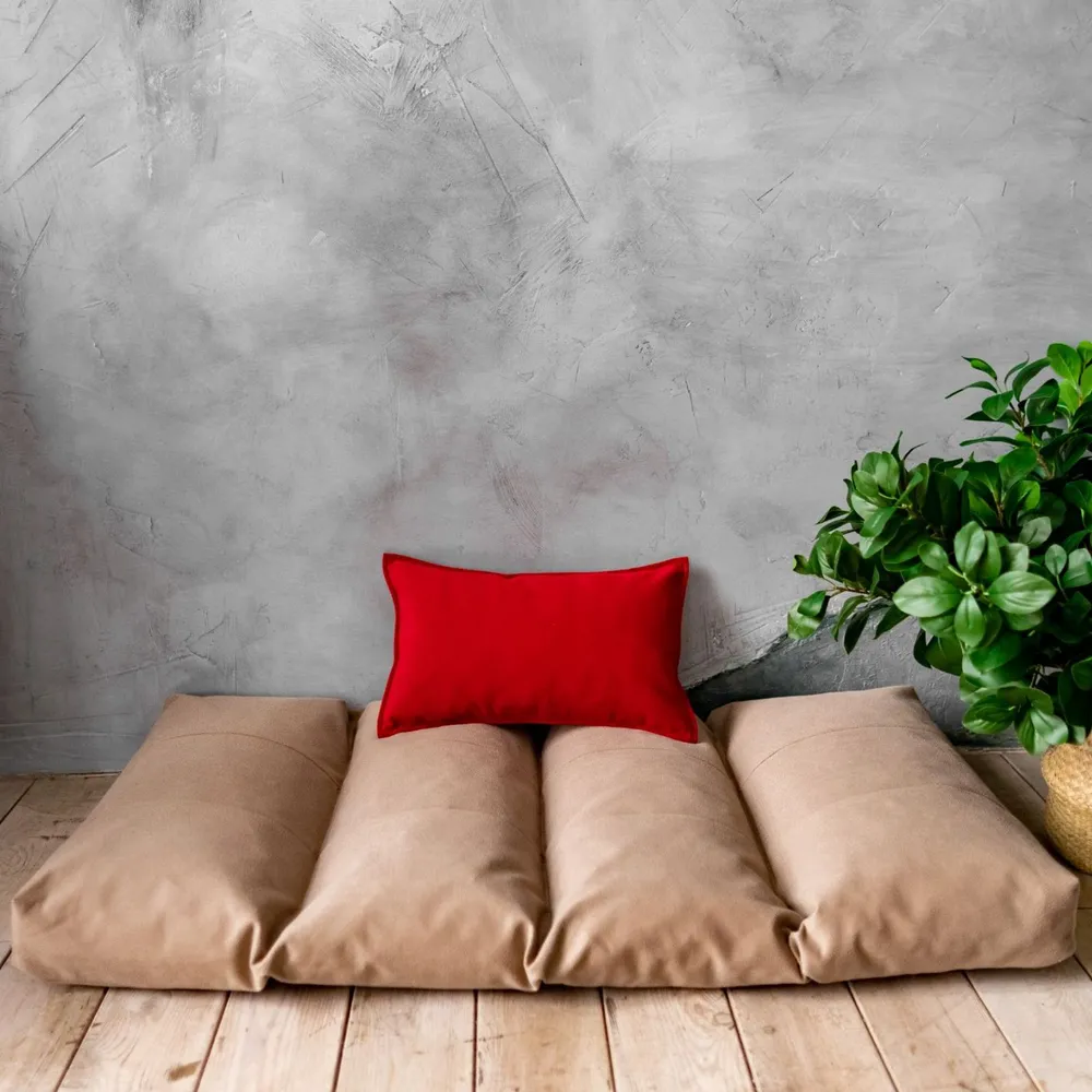 Изображение товара Матрас для садовых качелей Miella 55x135 см цвет бежевый велюр