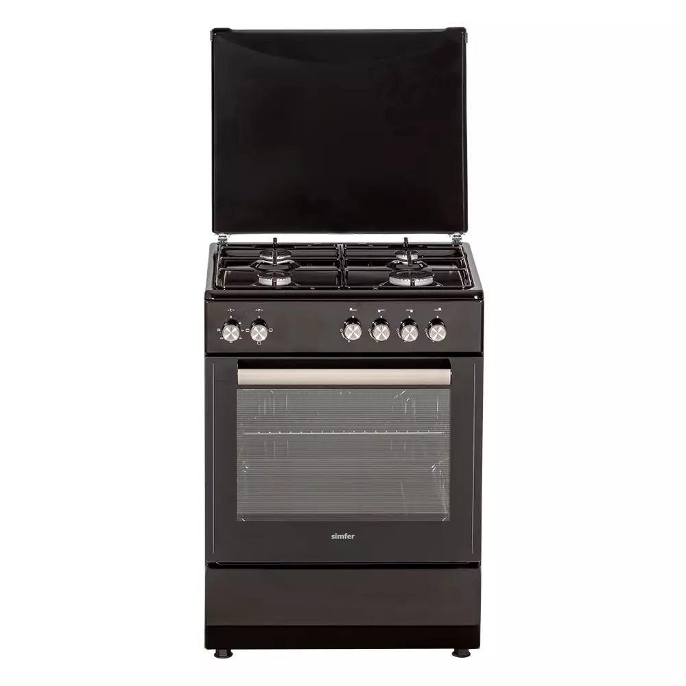 Изображение товара Газовая плита с духовкой Simfer F65MB43016 60x86x55 см черный