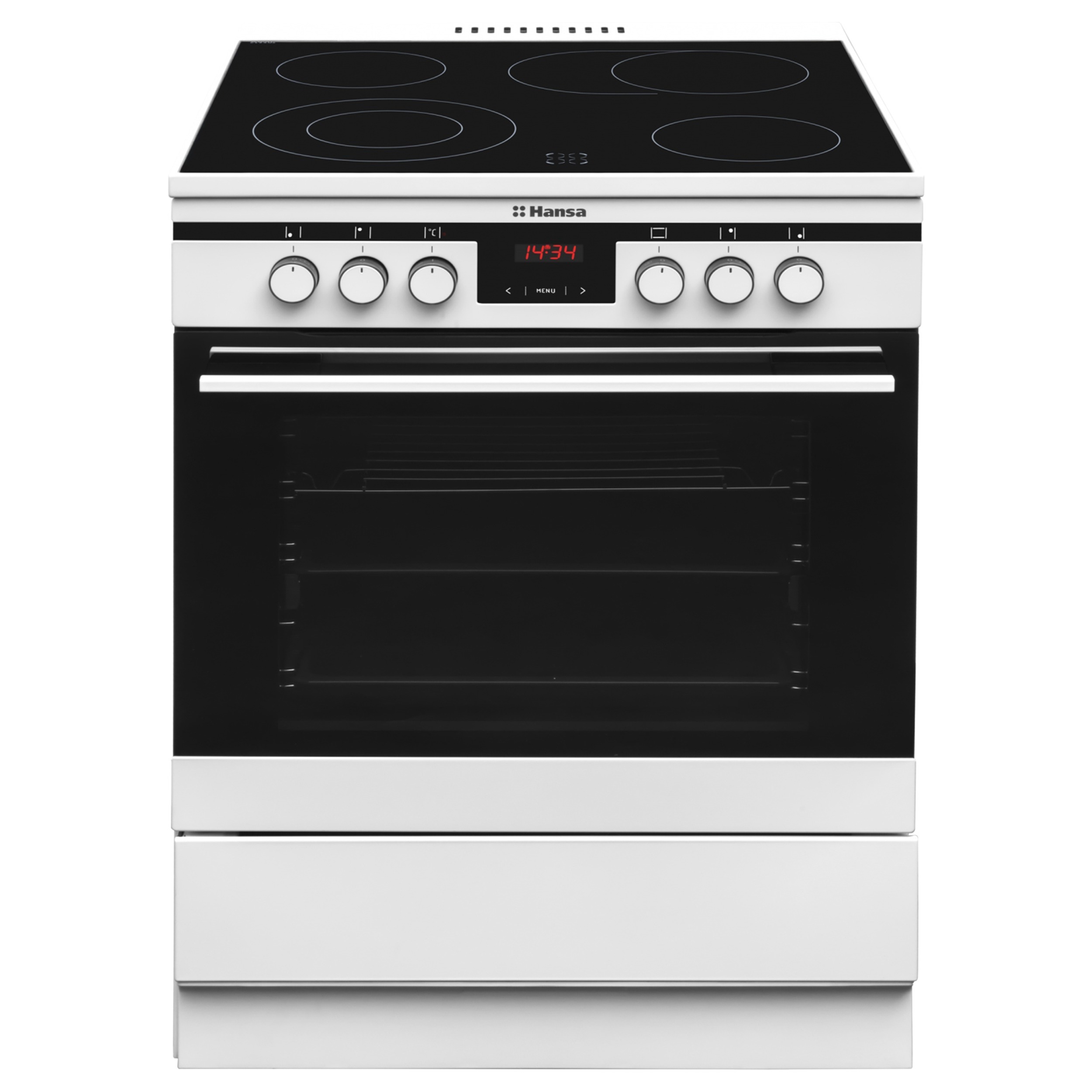 Изображение товара Электроплита Hansa FCCW68225 60x85x60 см со стеклокерамической поверхностью и духовкой