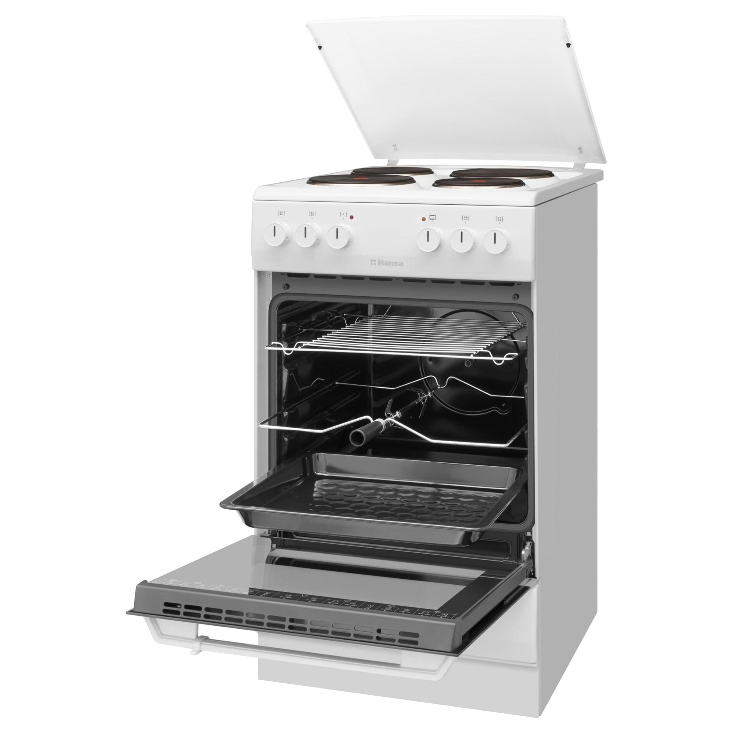 Изображение товара Электроплита HANSA FCEW54120 с духовкой, 50 см, белая