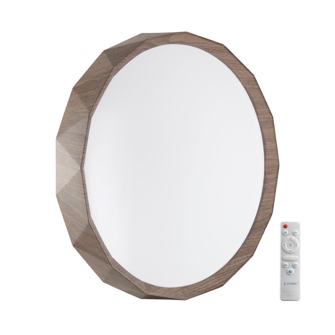 Изображение товара Настенно-потолочный светодиодный светильник Sonex ZIF WOOD 7637/EL с регулировкой цвета и пультом