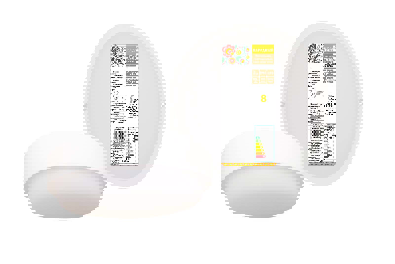 Изображение товара Настенно-потолочный влагозащищенный светодиодный светильник IP65 18 Вт 990 Лм белый