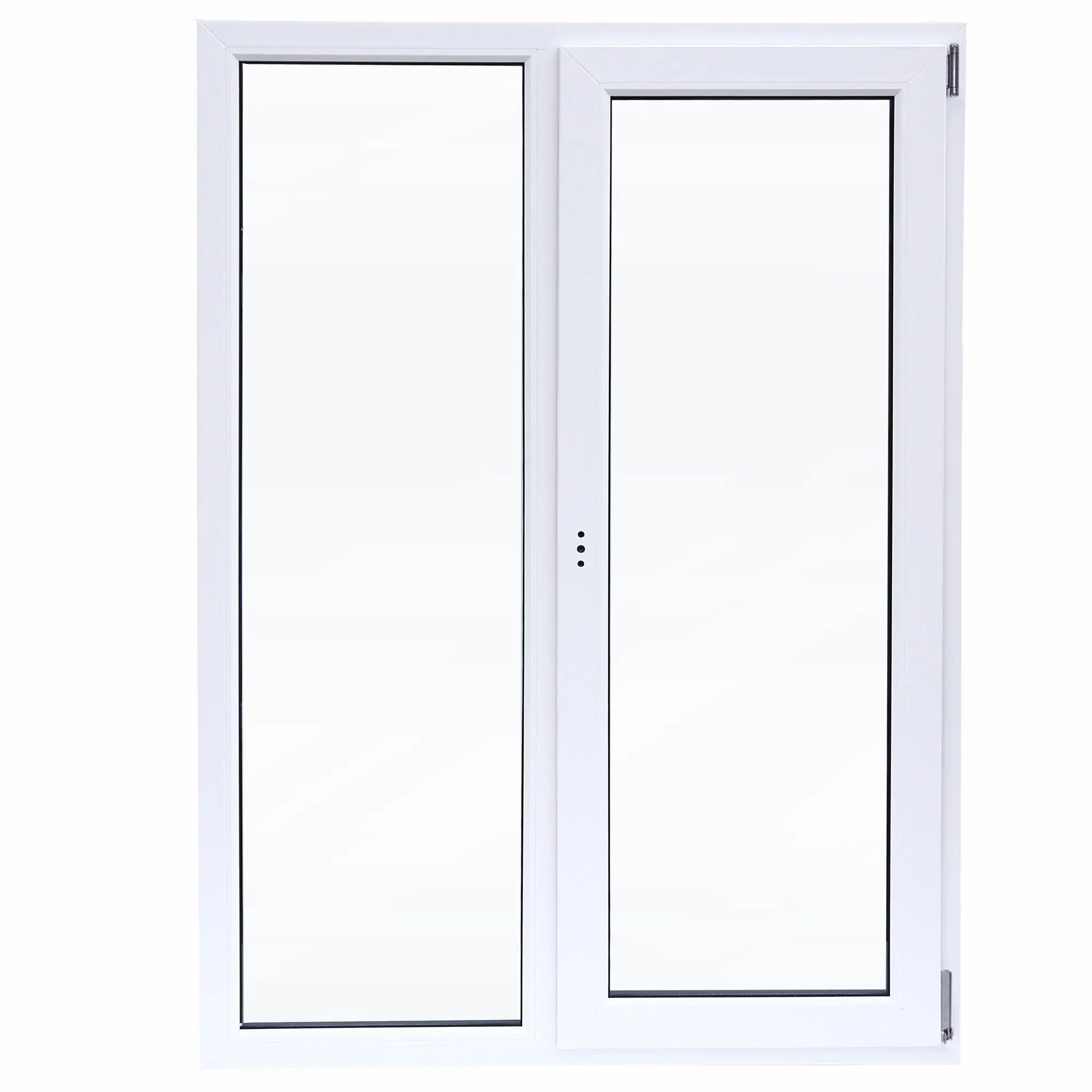 Окно пластиковое ПВХ VEKA двустворчатое 1410x1160 мм (ВхШ) двухкамерный стеклопакет белый/белый - 1
