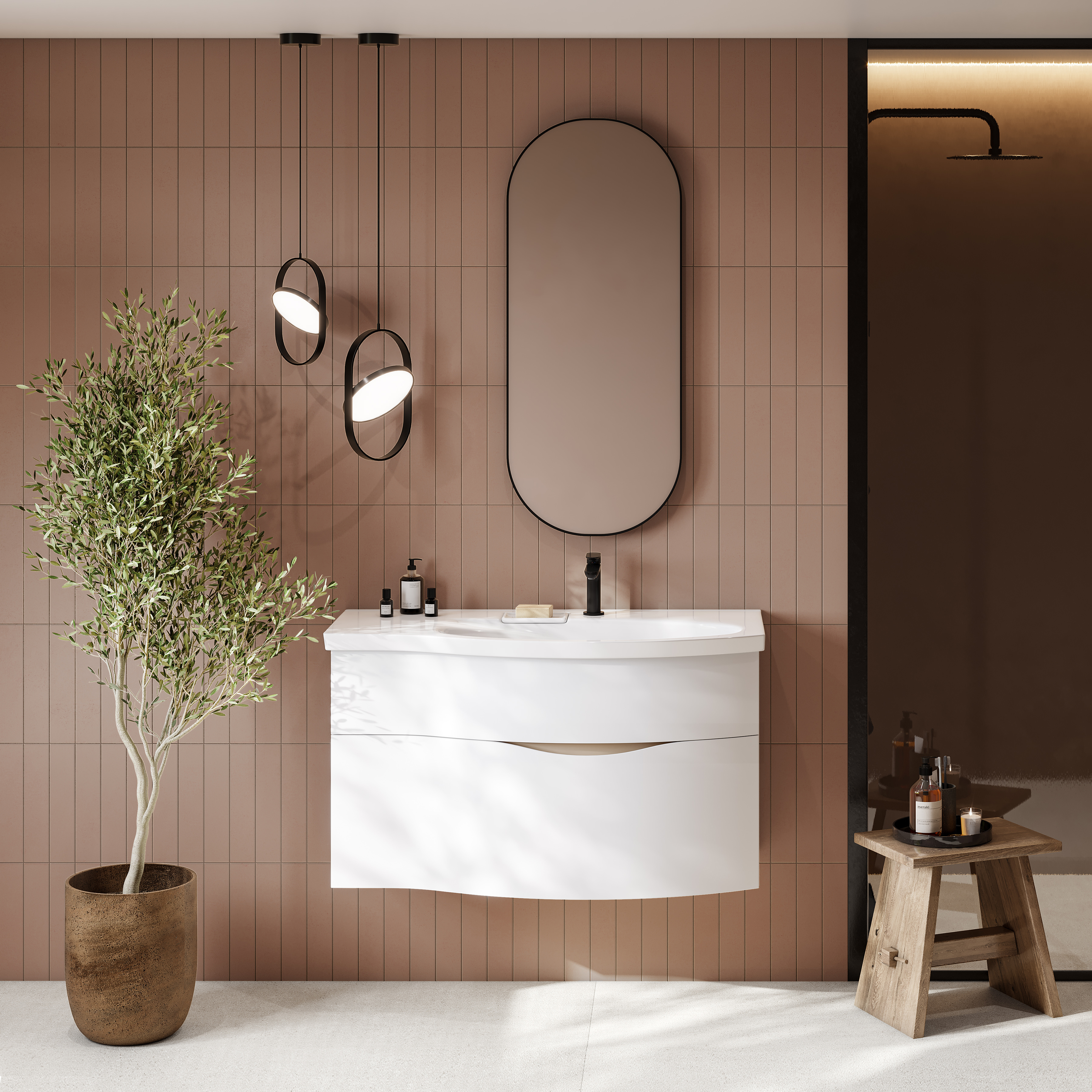 Изображение товара Настенная керамическая плитка Kerama Marazzi Амстердам 6x28.5 см оранжевая матовая