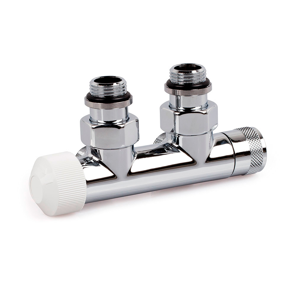 Изображение товара Узел нижнего подключения SR Rubinetterie Tondera угловой левый 1/2" x 3/4" хром