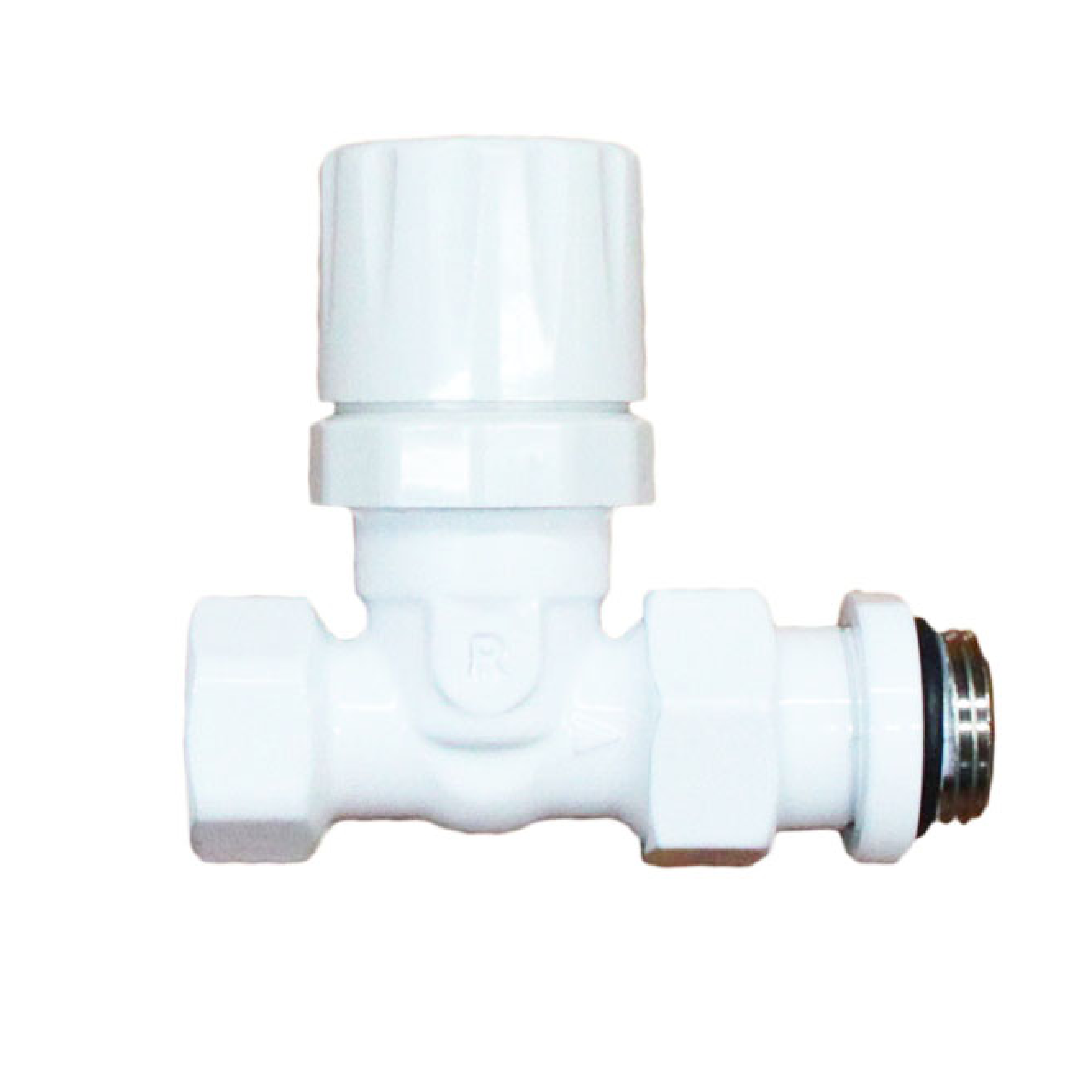 Изображение товара Вентиль термостатический прямой Purmo 1/2"с американкой цвет белый