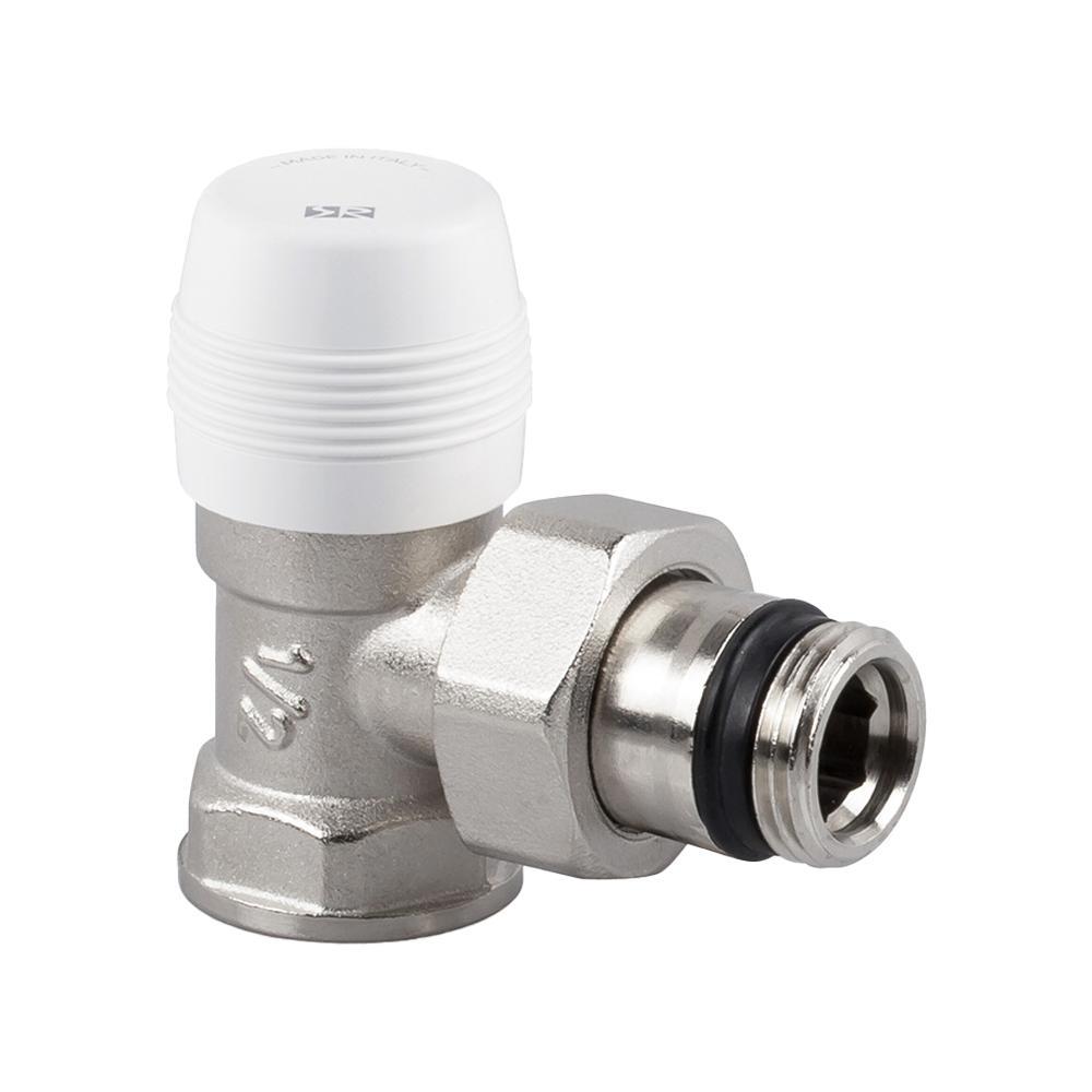 Изображение товара Угловой запорный клапан SR Rubinetterie 1/2" из латуни для отопления и водопровода