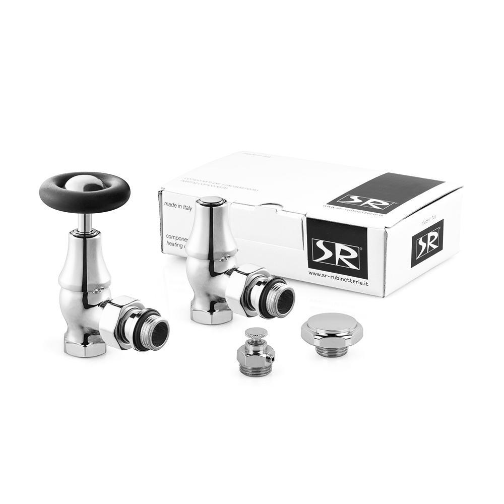 Изображение товара Комплект угловой с маховиком SR Rubinetterie K390-1500C000 1/2 для радиаторов