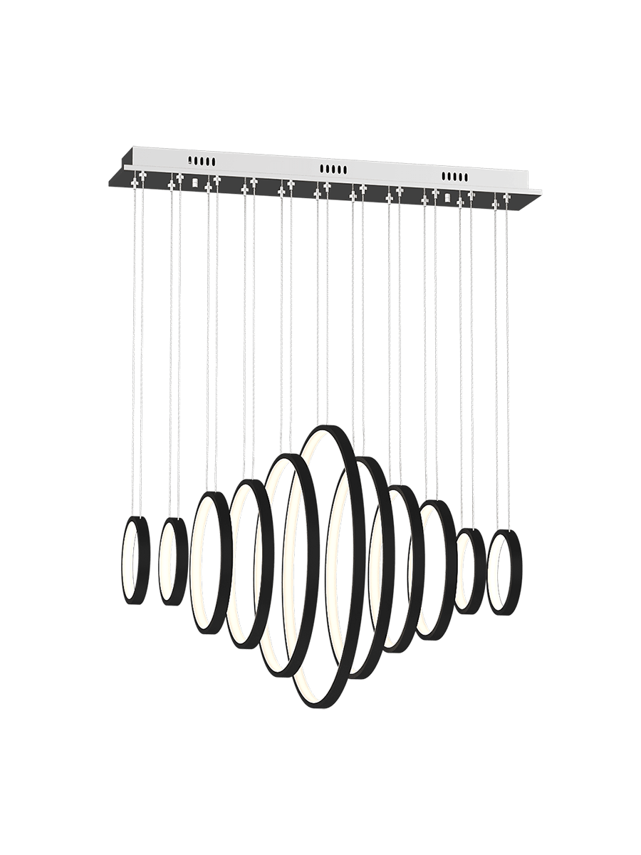 Изображение товара Светильник потолочный светодиодный DESIGNLED AD14036-11A-BK черный 6030Лм теплый белый