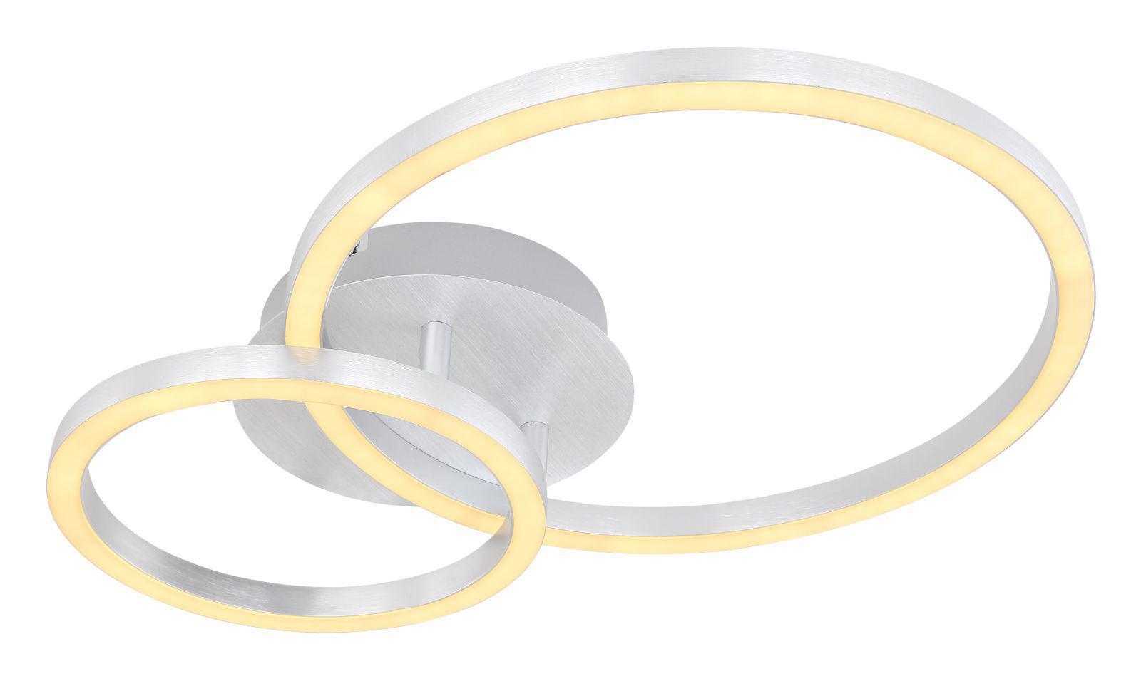 Изображение товара Светильник настенно-потолочный светодиодный GLOBO 67238-18 3 м² теплый белый свет цвет серебряный