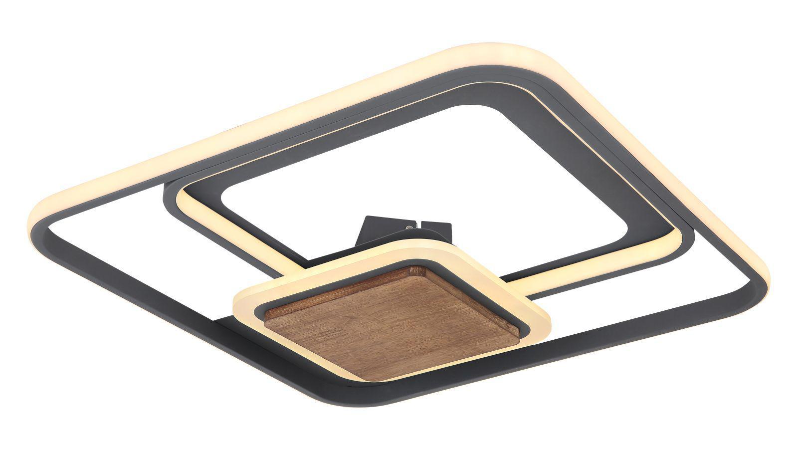 Изображение товара Светильник настенно-потолочный светодиодный GLOBO 67257-48 6 м² теплый белый свет цвет серый