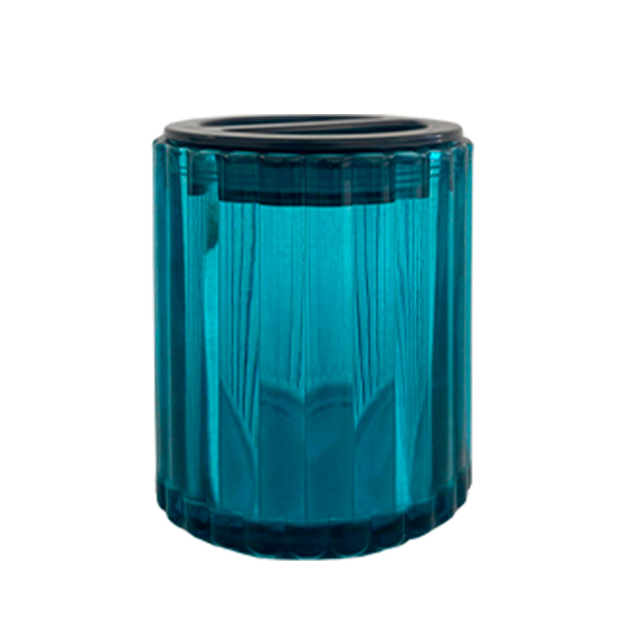 Изображение товара Стакан для зубных щеток DELPHINIUM 106178 стекло цвет зеленый