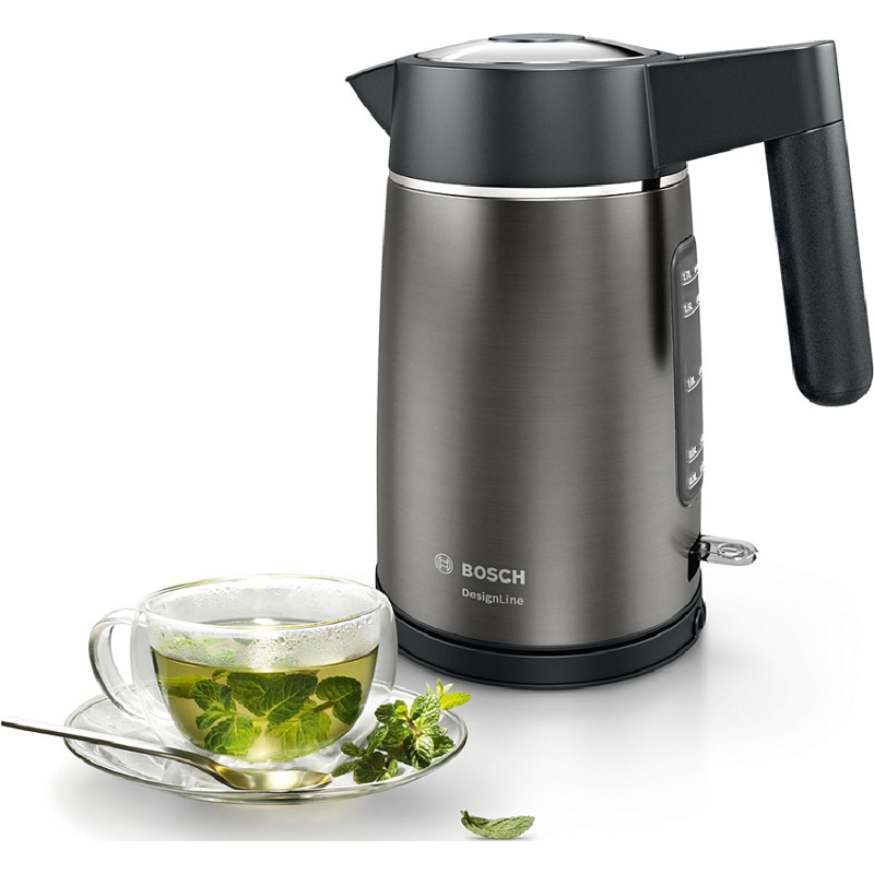 Изображение товара Чайник Bosch CTWK34A 1.7 л графит с нержавеющей стали
