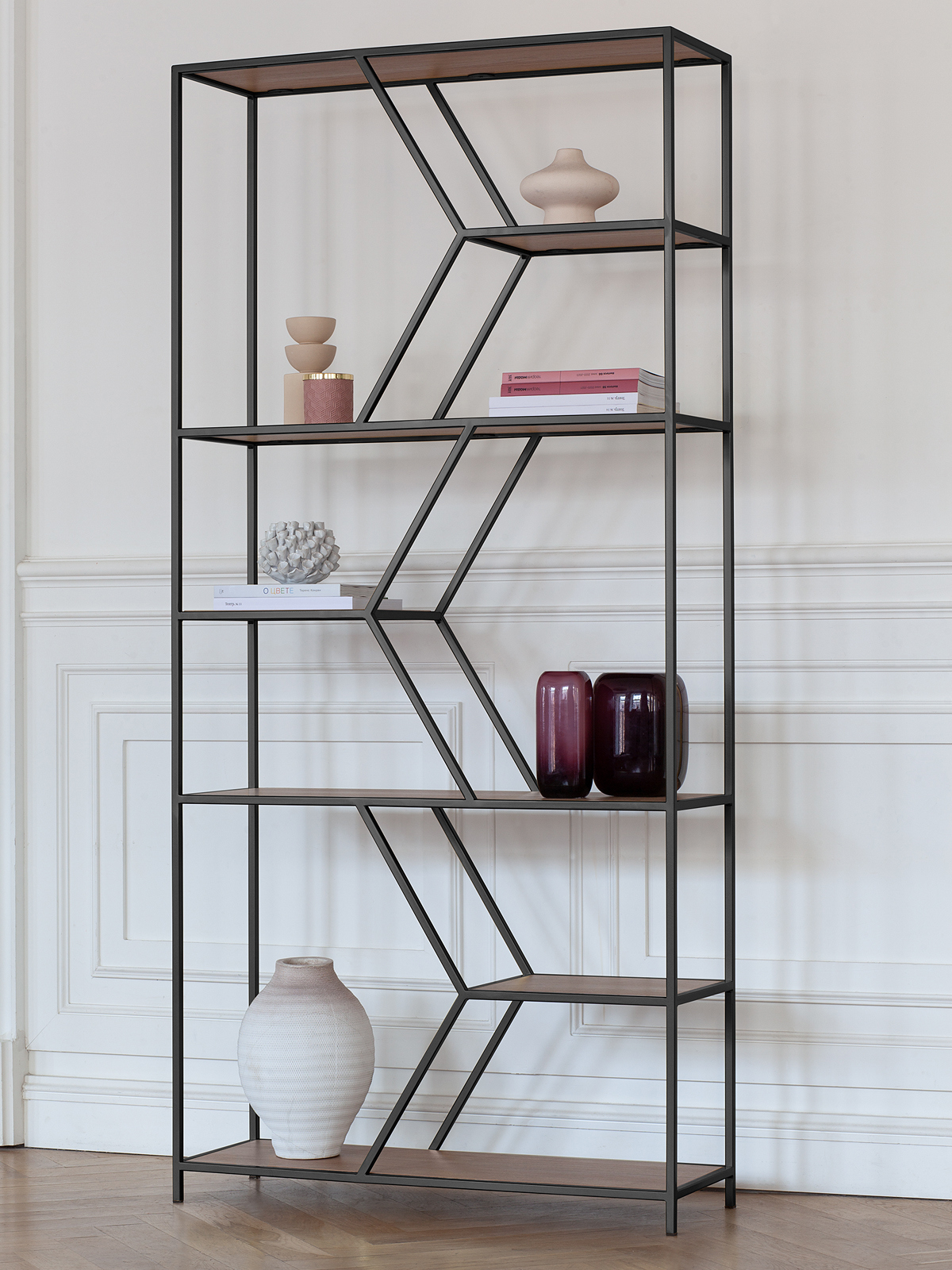 Изображение товара Стеллаж Greenween GW-MALTA-B-LD-R 90x192x30 см сталь цвет черный