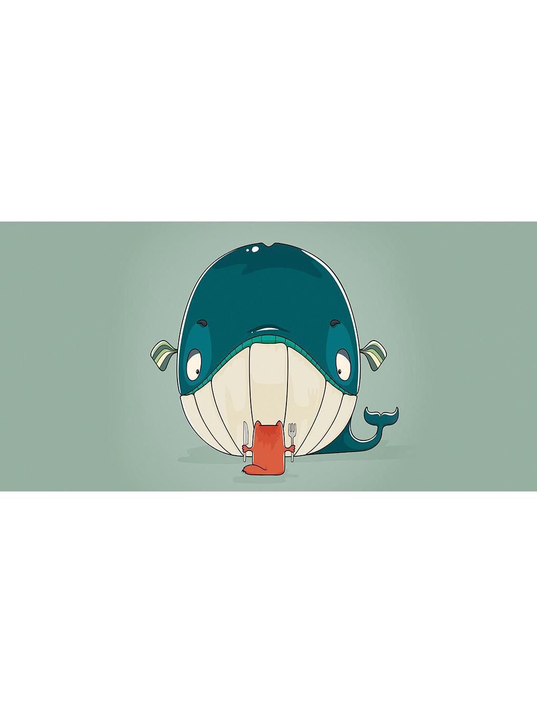 Изображение товара Корзина для хранения вещей JoyArty "Ужин котика" 35x50 см