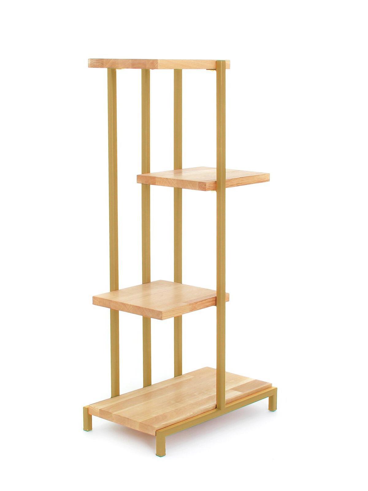 Изображение товара Стеллаж-подставка под кашпо Greenween Loft 5. цвет золотой