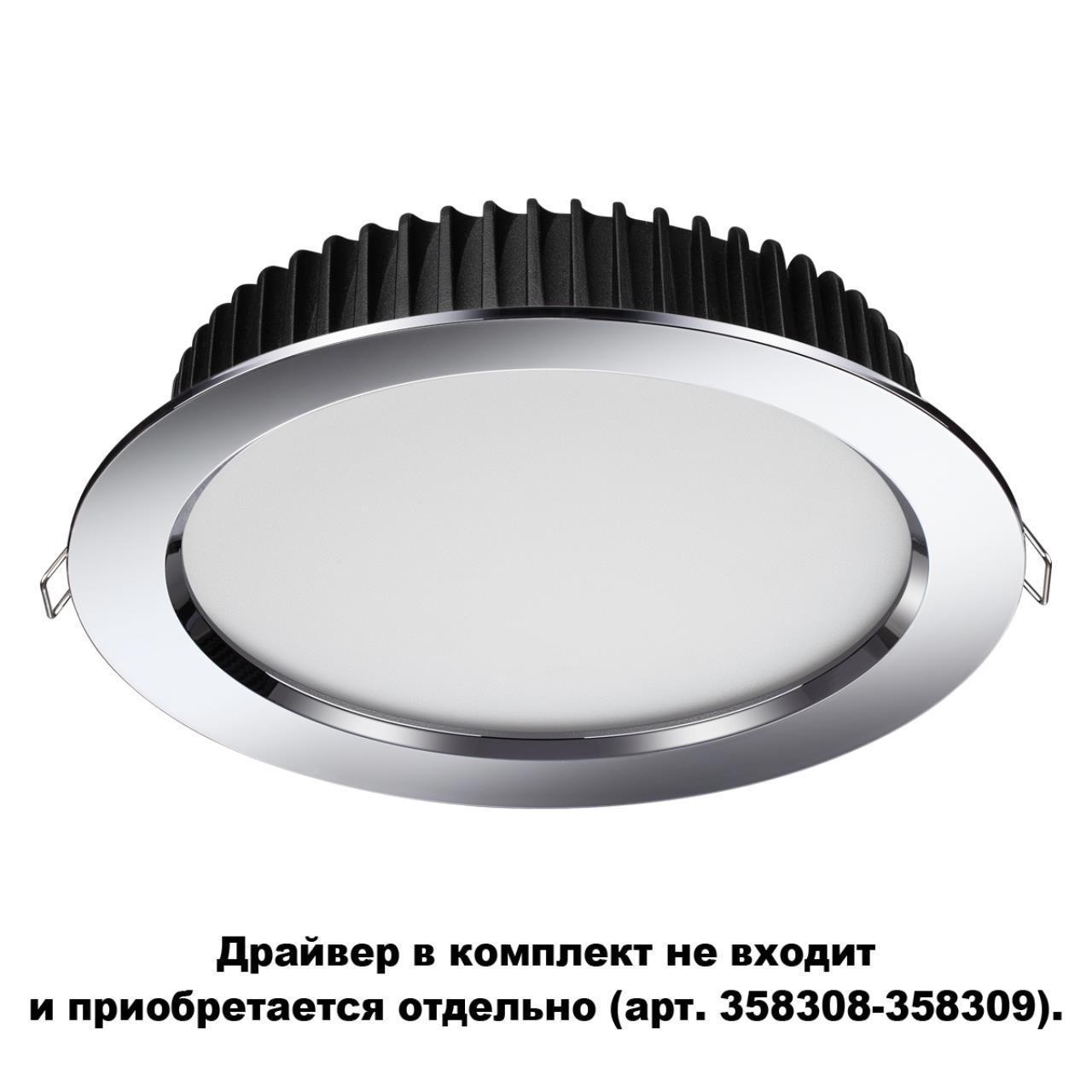 Светильник точечный светодиодный встраиваемый влагозащищенный Novotech ...