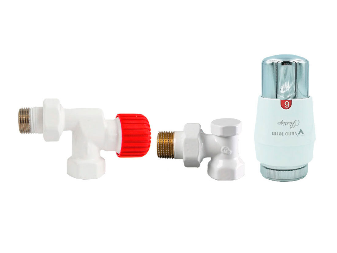 Изображение товара Комплект терморегулирующий Vario Term Axi Eleganckie EAXIGS0221C 1/2" белый матовый