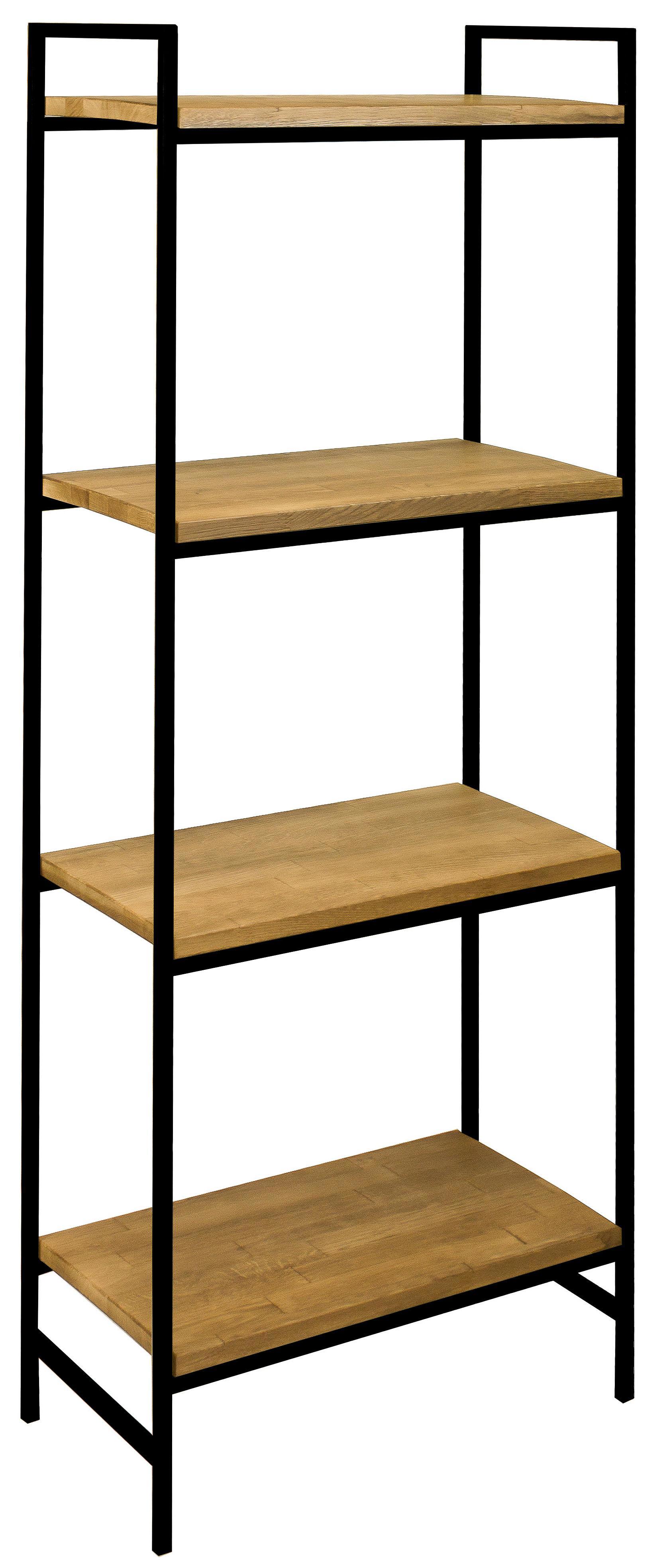 Изображение товара Стеллаж Greenween Alto 4 полки 55x30x145 см металл цвет черный дуб