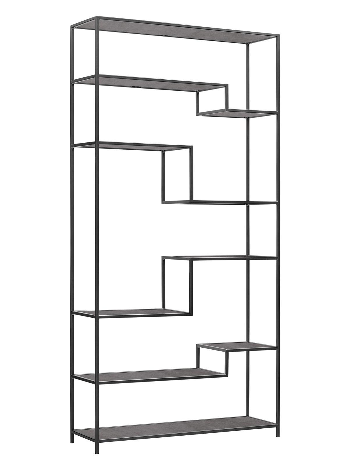 Изображение товара Стеллаж Greenween Jaqlene 100x200x30 см сталь цвет черный/антрацит нагрузка на полку до 10 кг