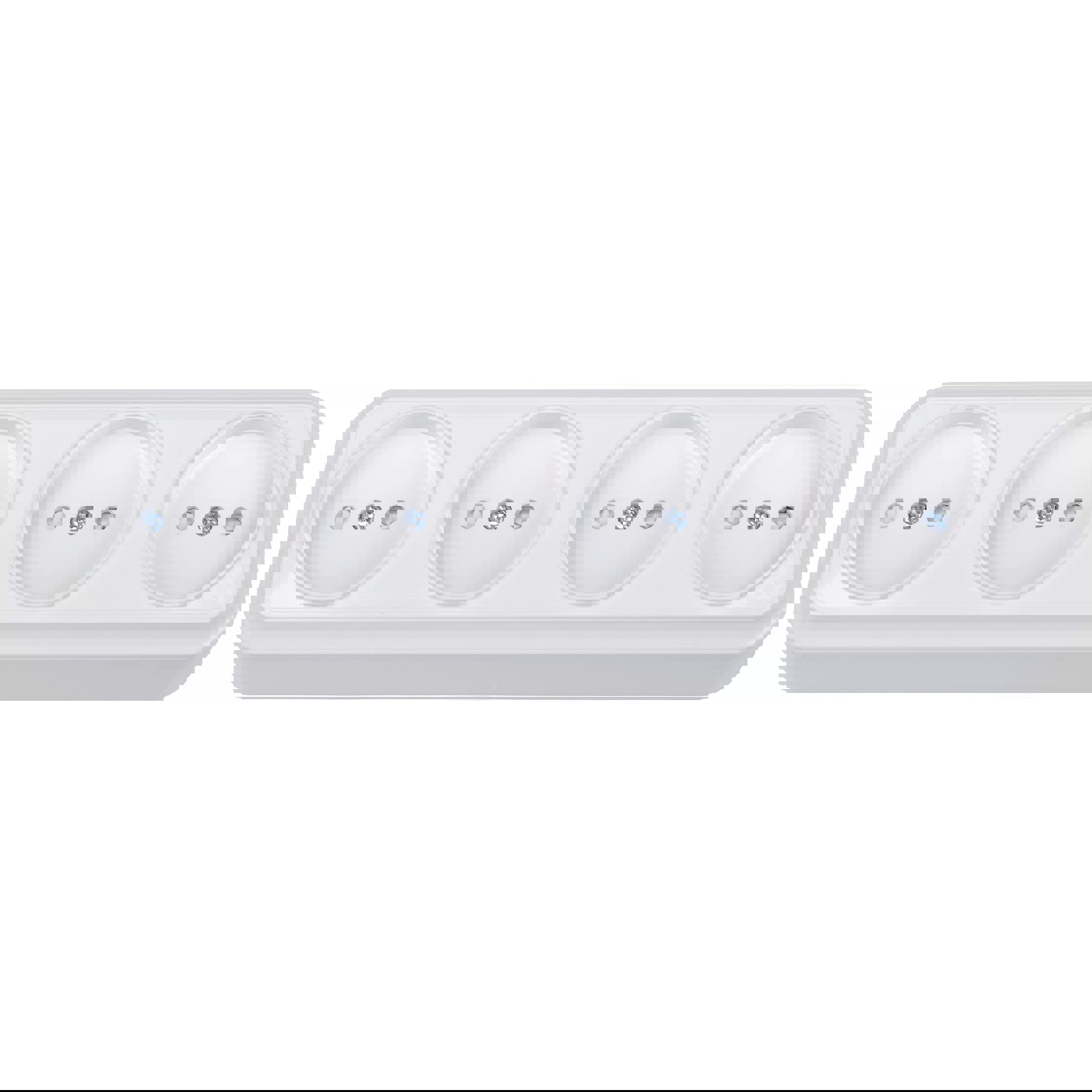 Изображение товара Розетка четверная накладная Bylectrica Вариант РА16-0185 цвет белый