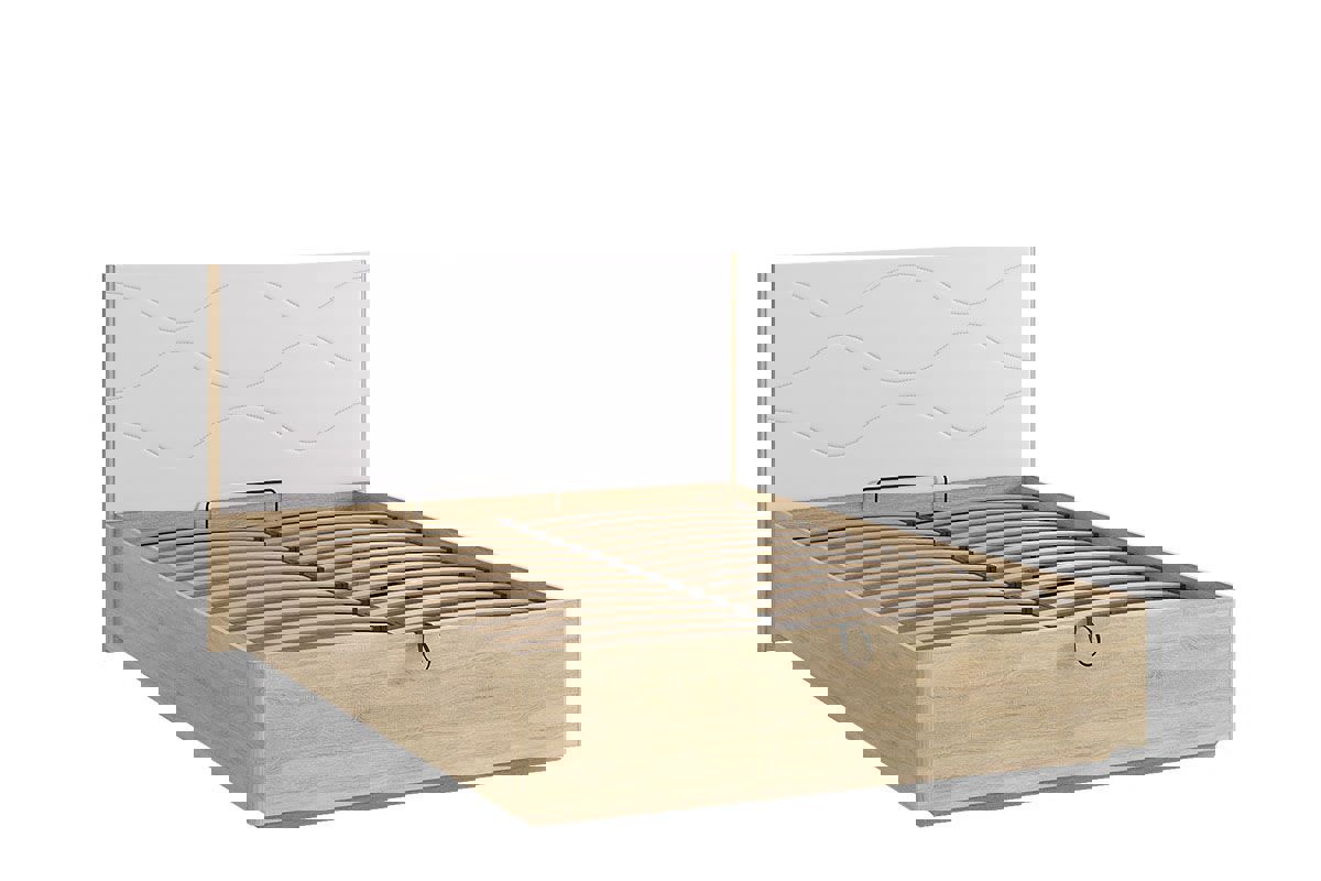 Изображение товара Современная двуспальная кровать Mebelson Зара люкс с подъемным механизмом 150x101x208 см