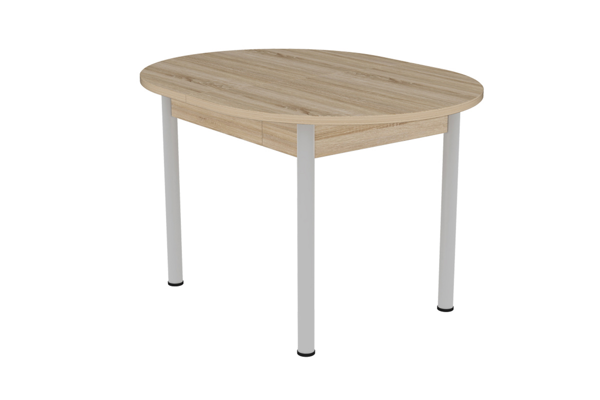 Изображение товара Стол овальный Mebelson Квартет 120x200 см ЛДСП цвет дуб сонома