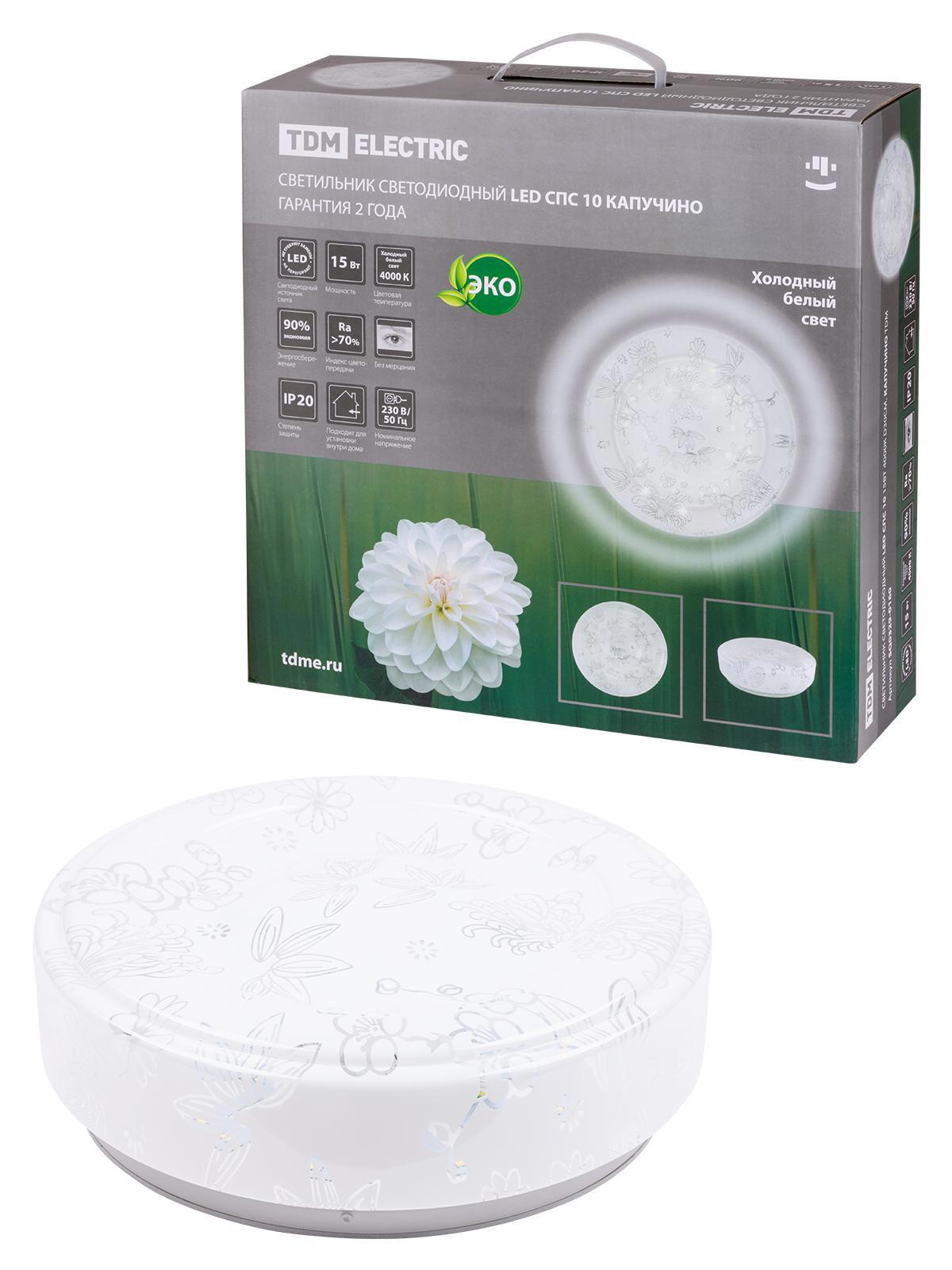 Изображение товара Светильник настенно-потолочный светодиодный TDM ELECTRIC SQ0329-0160 белый