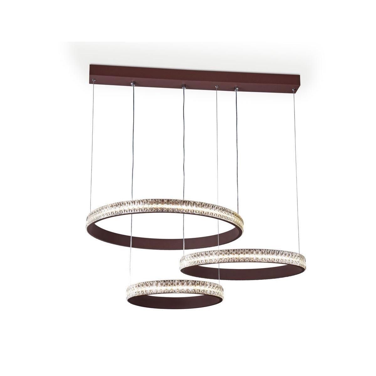 Изображение товара Светильник подвесной светодиодный Ambrella Light FA6162 20 м² теплый белый свет цвет коричневый