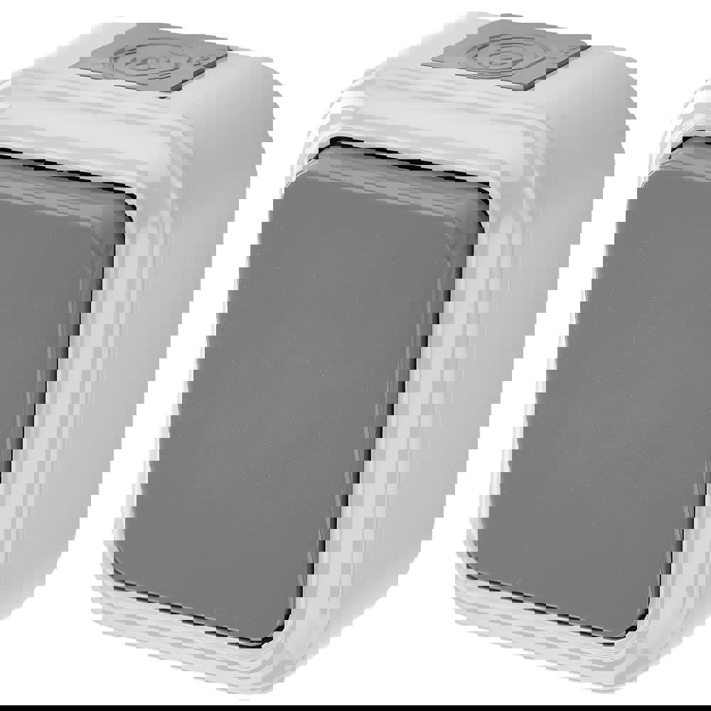 Изображение товара Выключатель накладной Bylectrica Пралеска аква А210-845 (03) 1 клавиша цвет серый