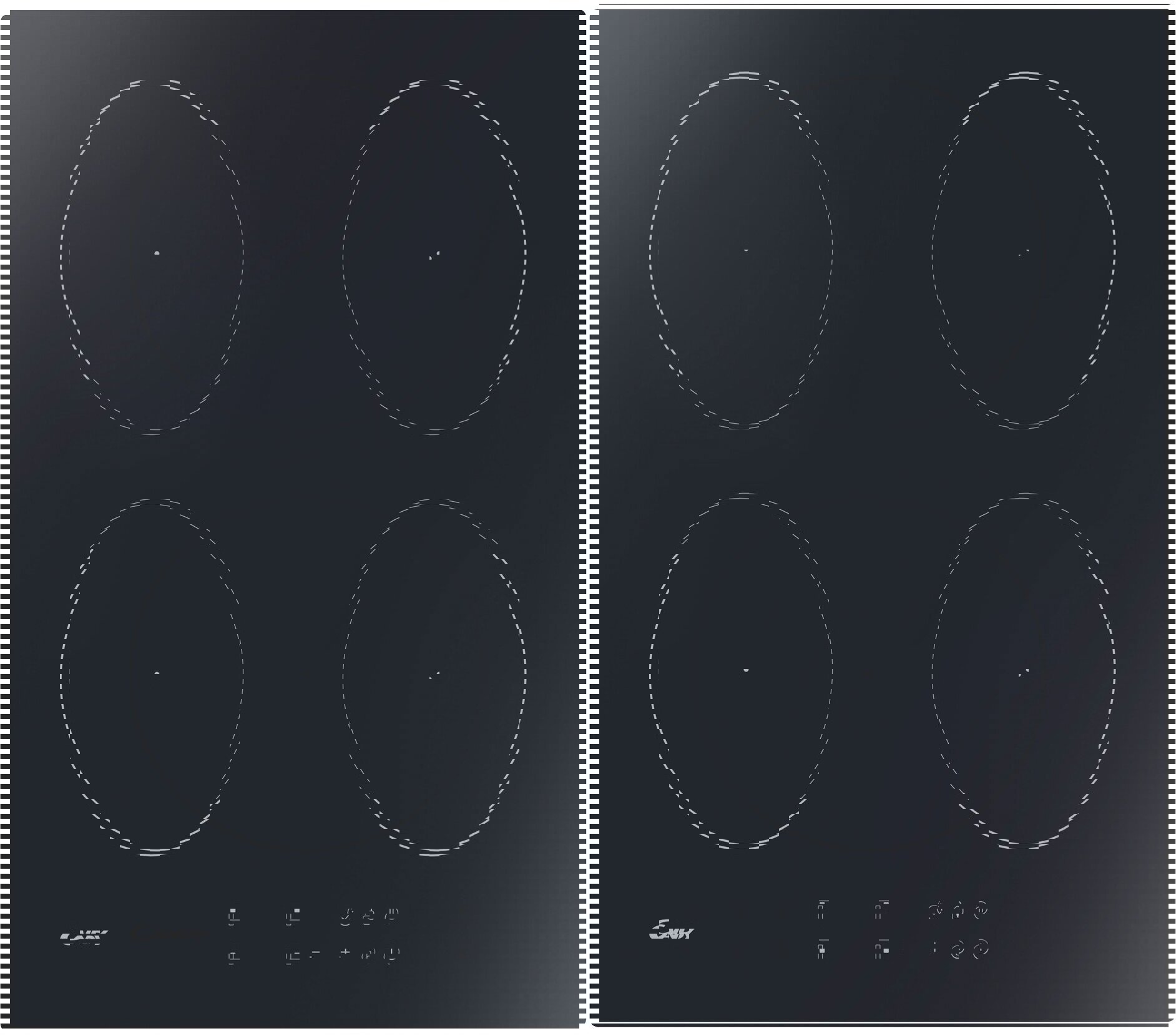 Изображение товара Индукционная панель Candy CJ2D46TKT 59 см 4 конфорки черный встраиваемая