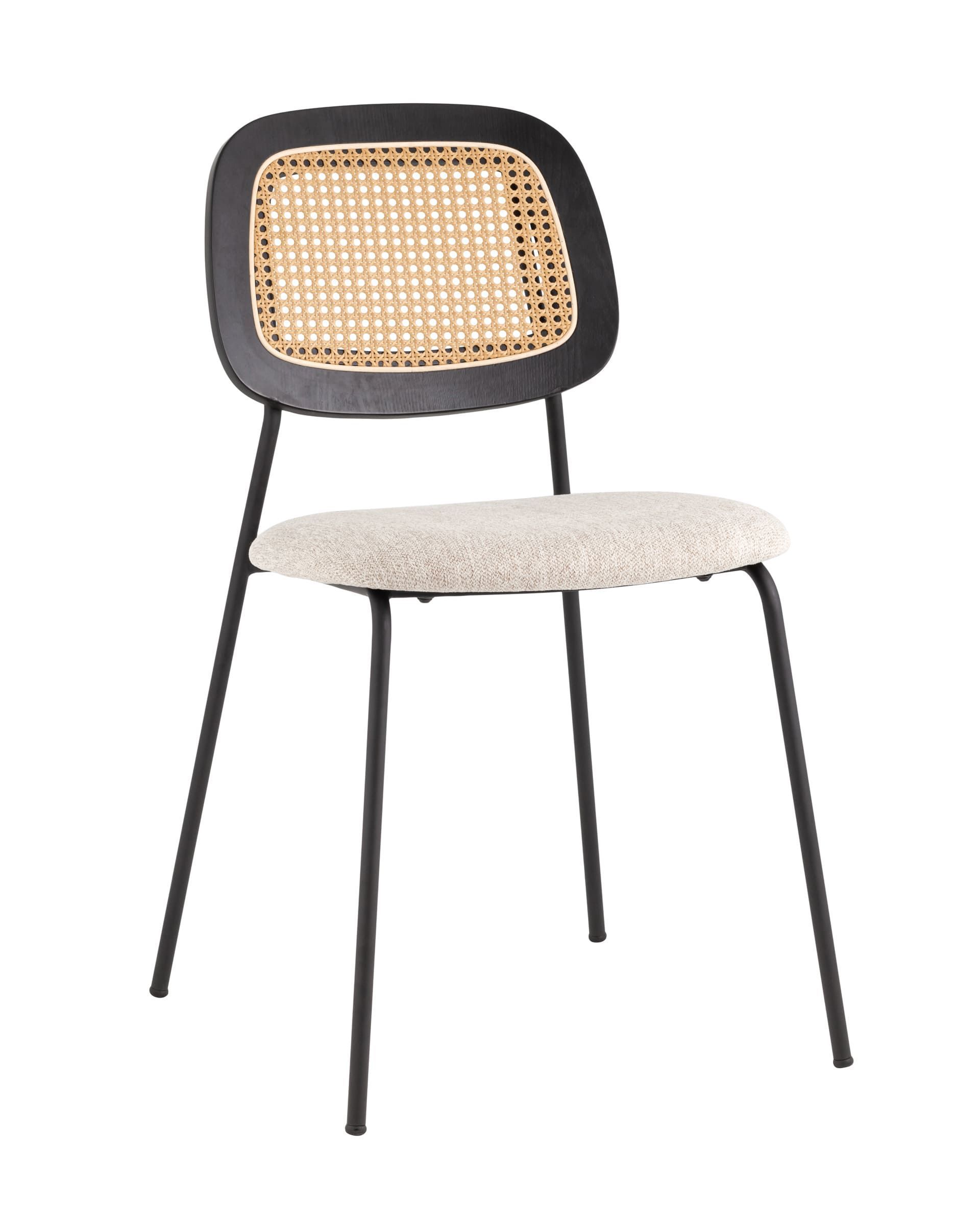 Изображение товара Кухонный стул Stool group Летти 86x57x43 см ткань цвет бежевый/черный Изображение товара Кухонный стул Stool group Летти 86x57x43 см ткань цвет бежевый/черный